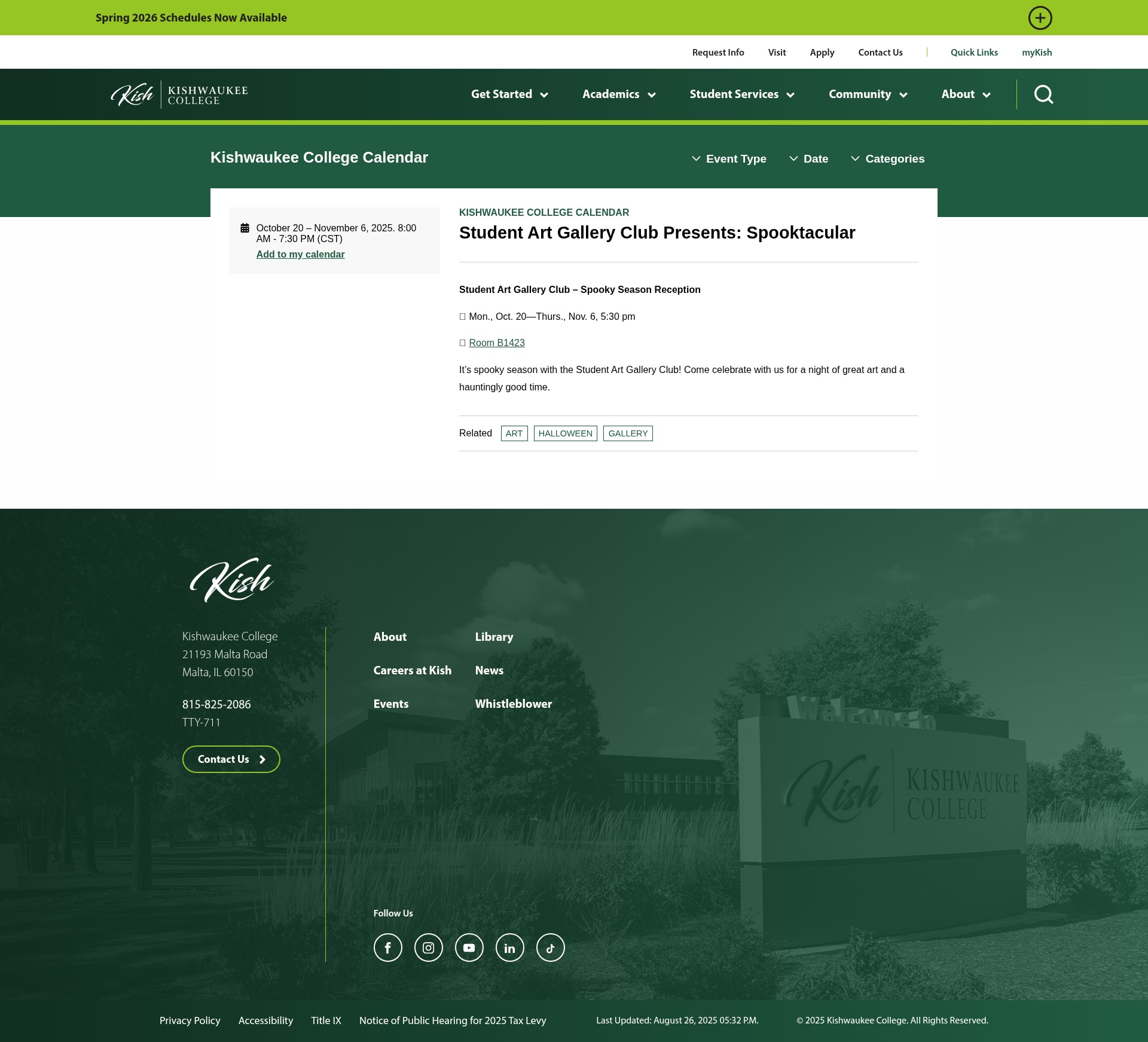 Screenshot of kish.edu