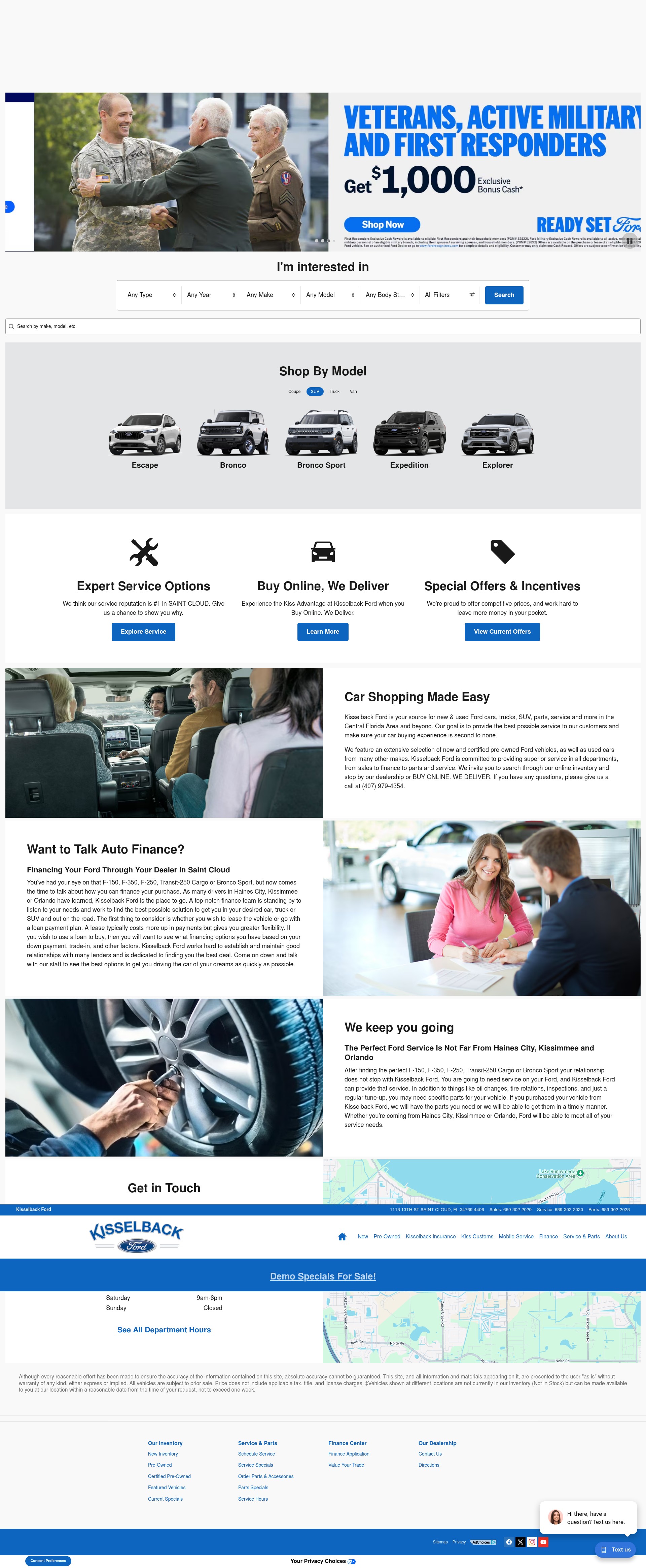 Screenshot of kisselbackford.com