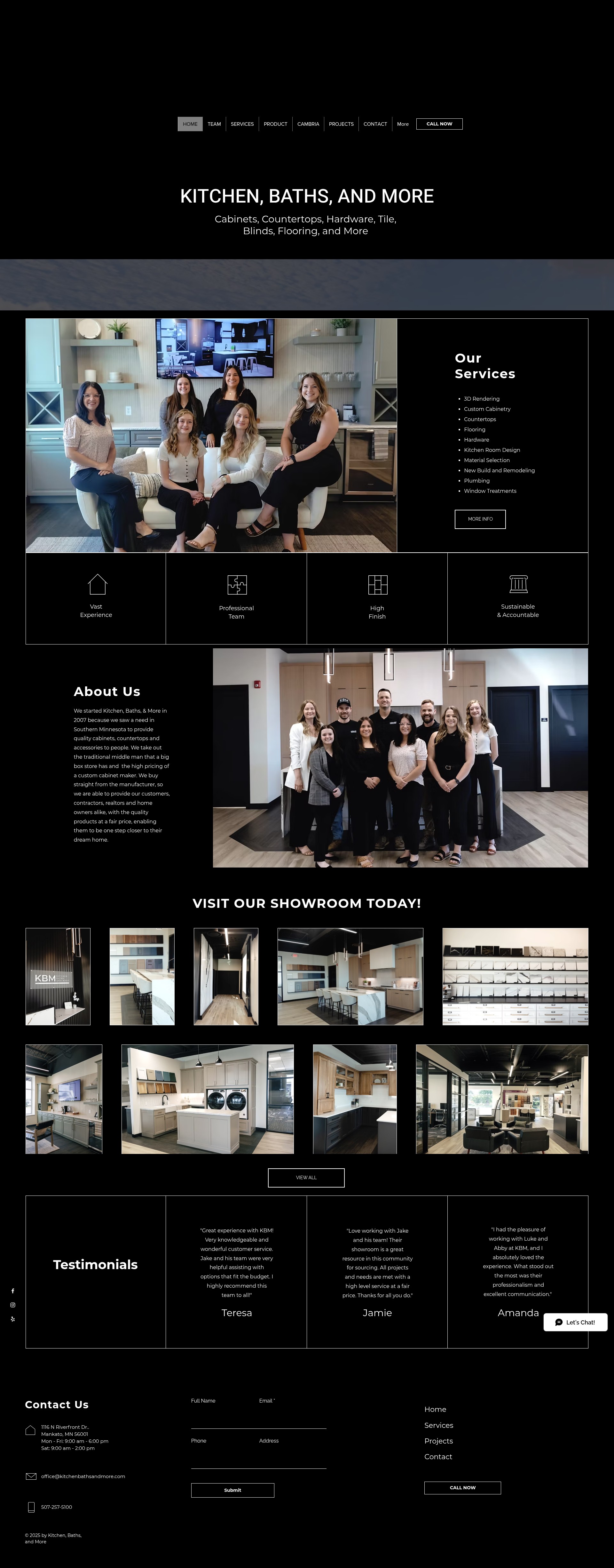 Screenshot of kitchenbathsandmore.com