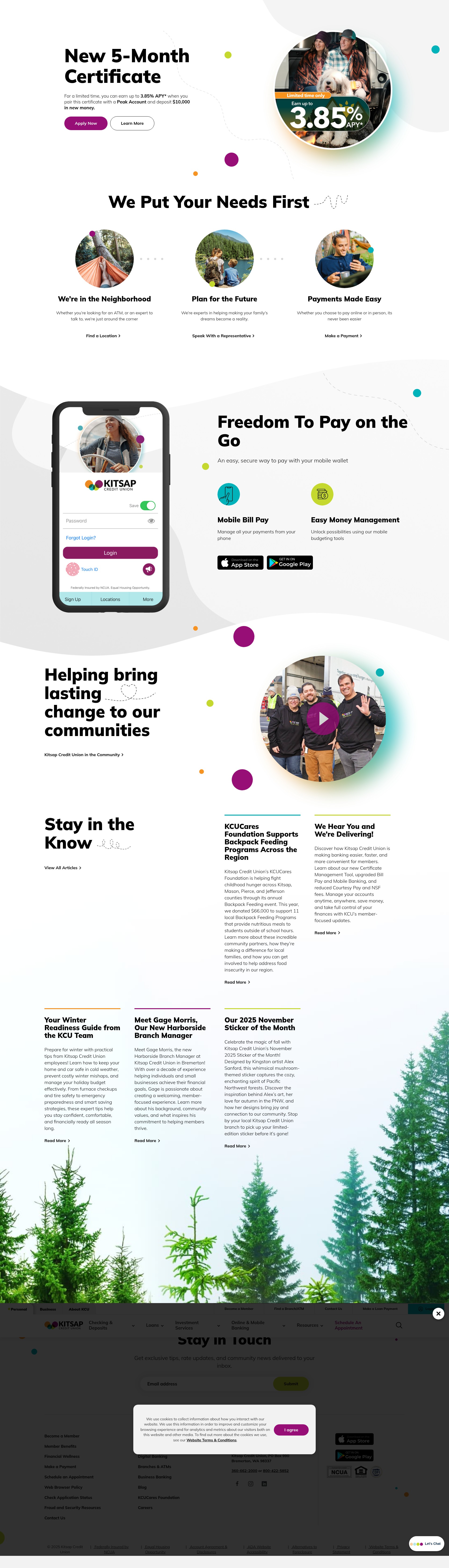 Screenshot of kitsapcu.org