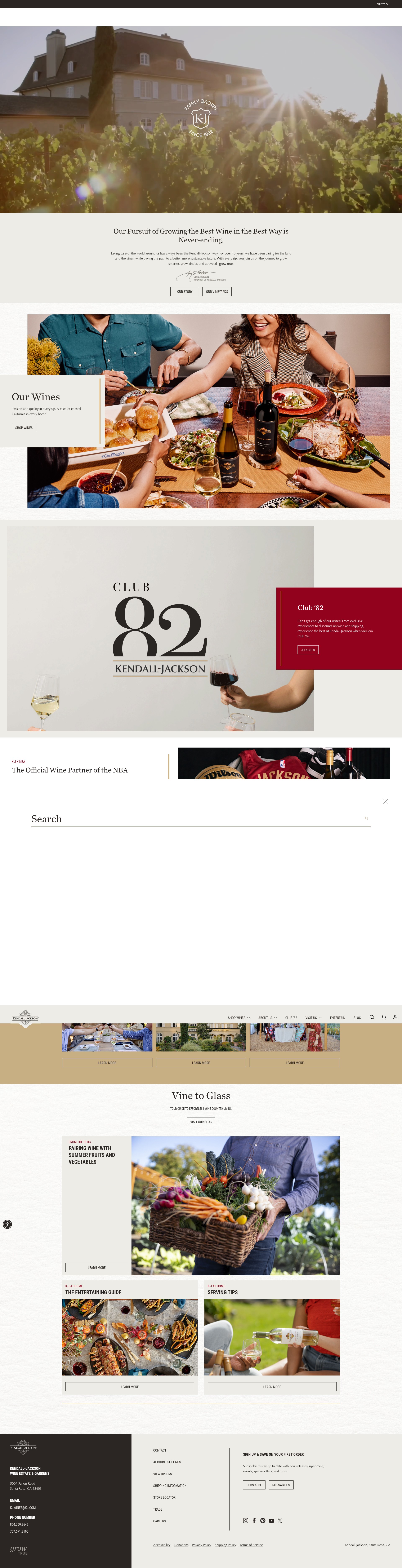 Screenshot of kj.com