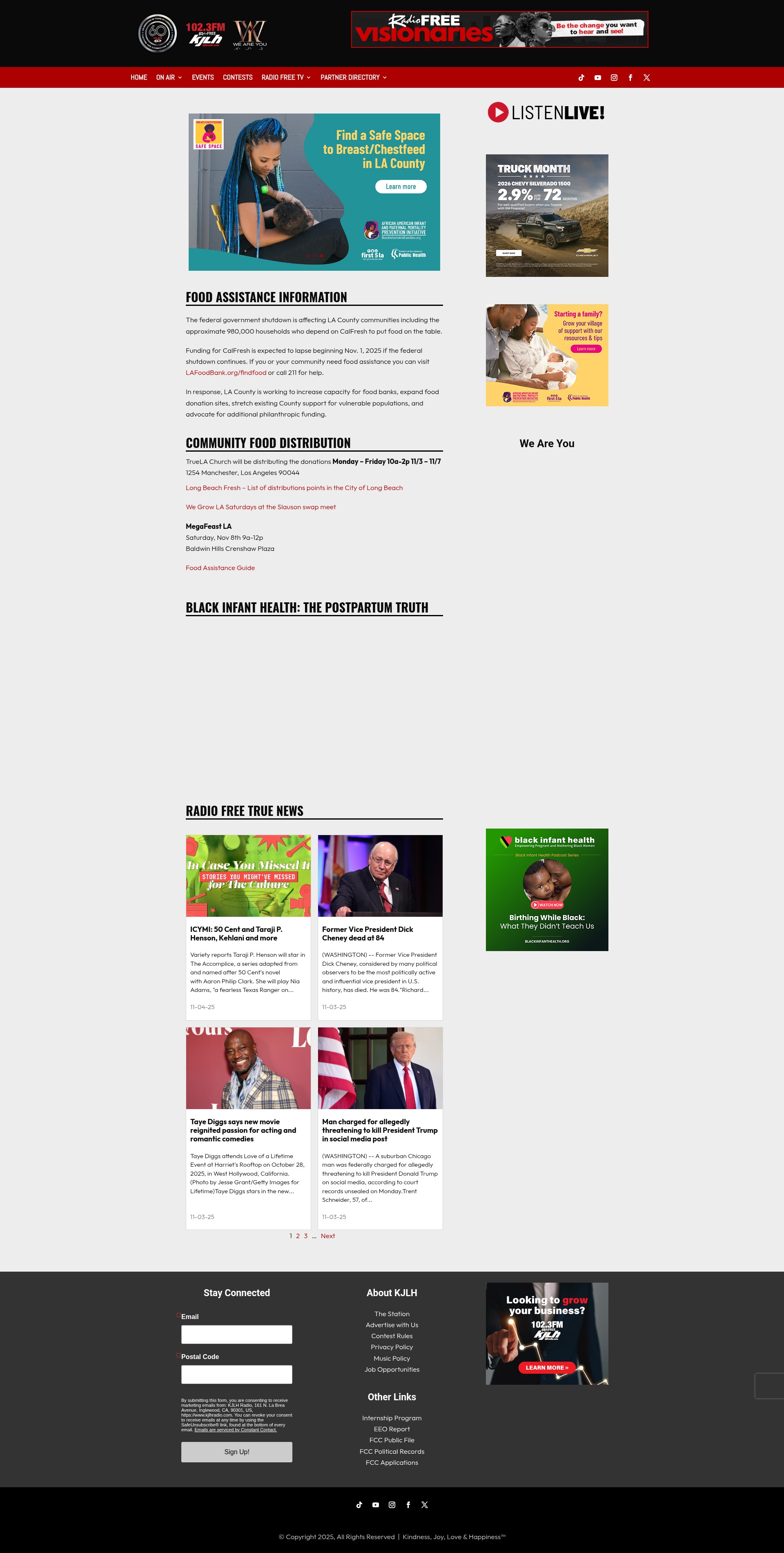 Screenshot of kjlhradio.com