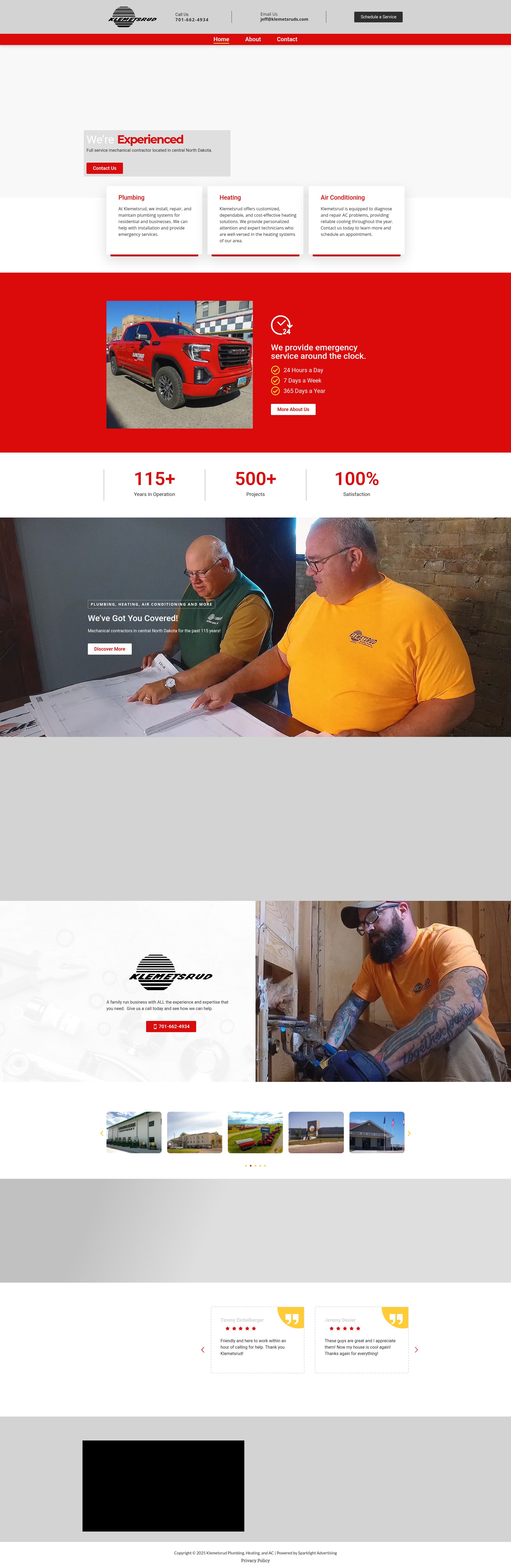 Screenshot of klemetsruds.com