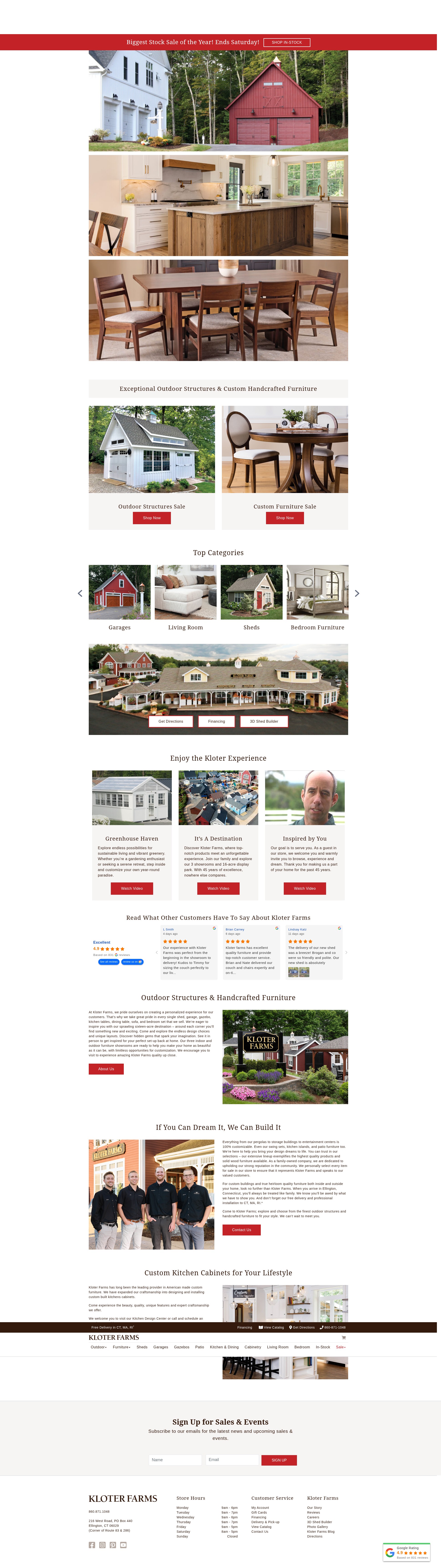 Screenshot of kloterfarms.com