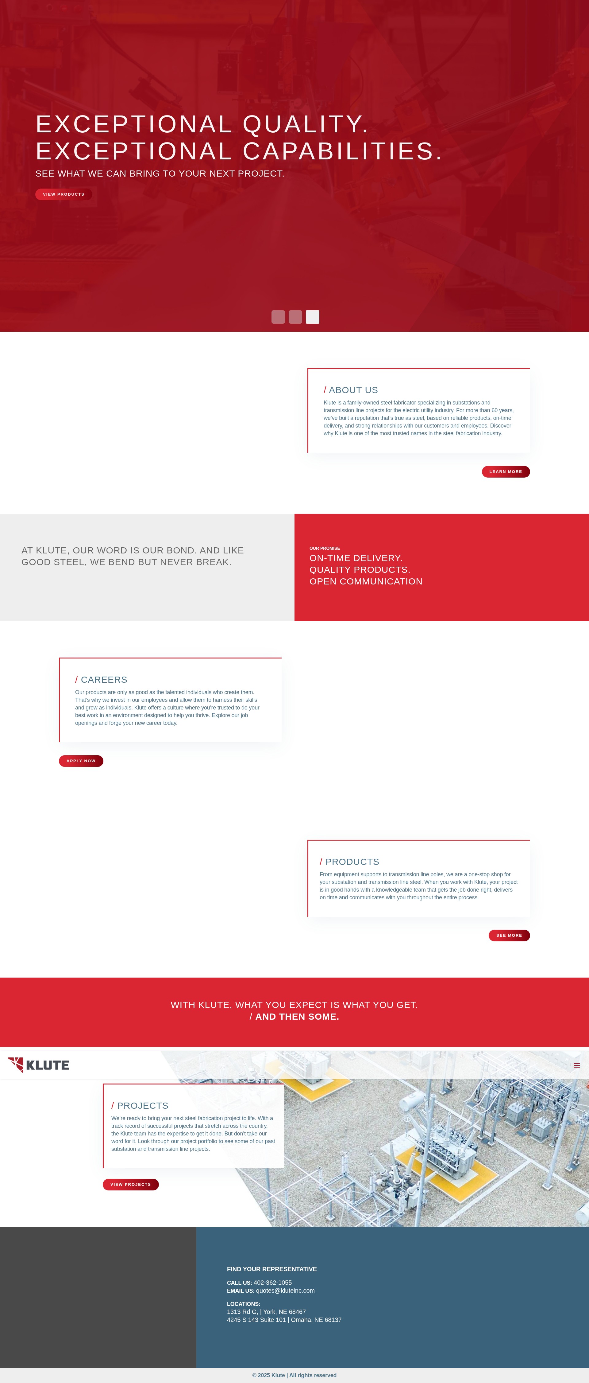 Screenshot of kluteinc.com