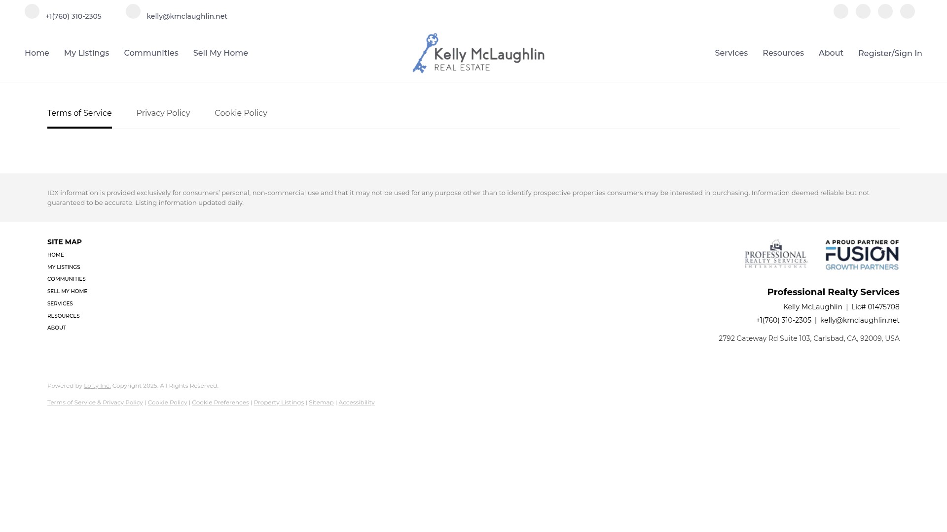Screenshot of kmclaughlin.net