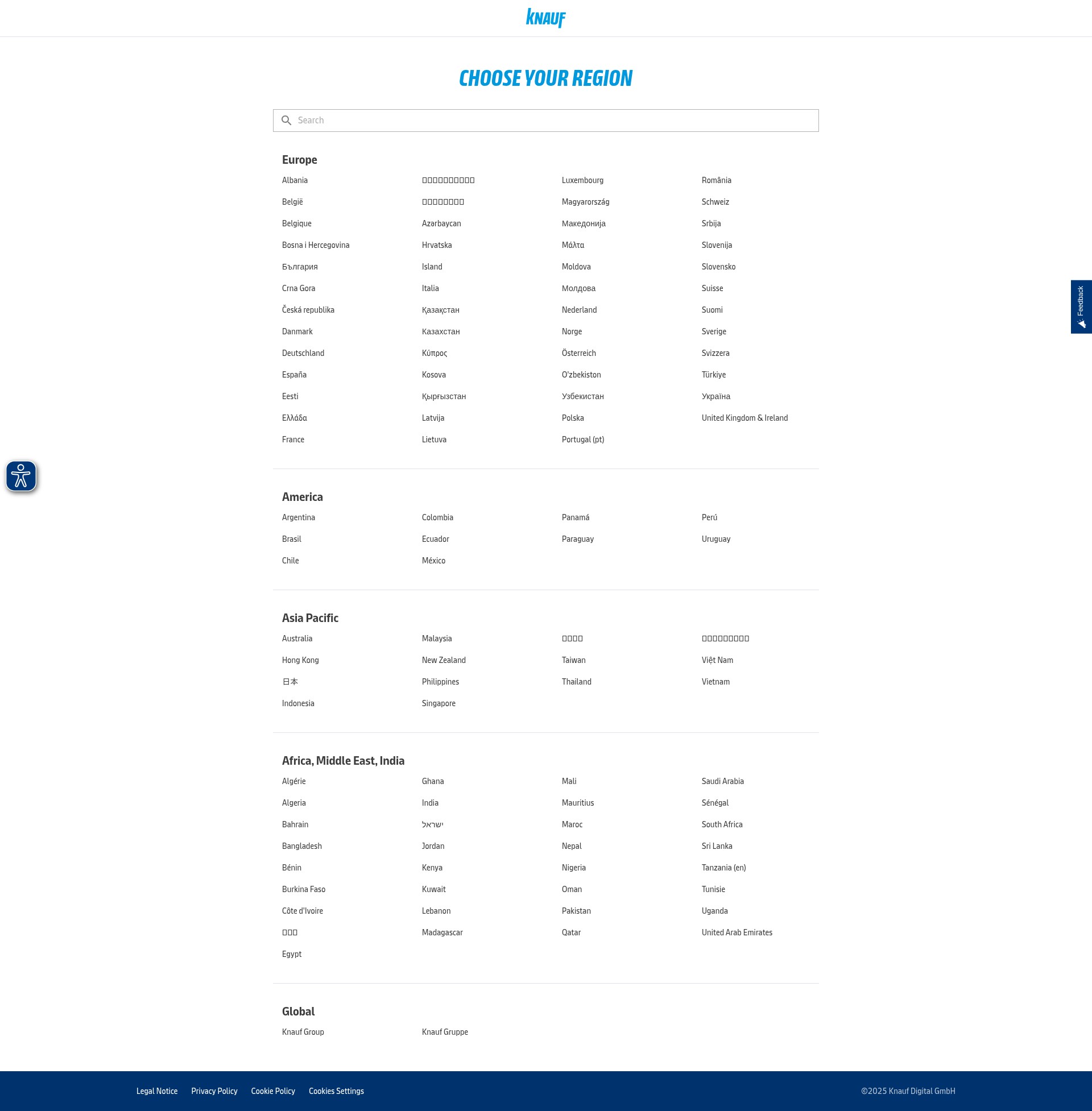 Screenshot of knauf.com