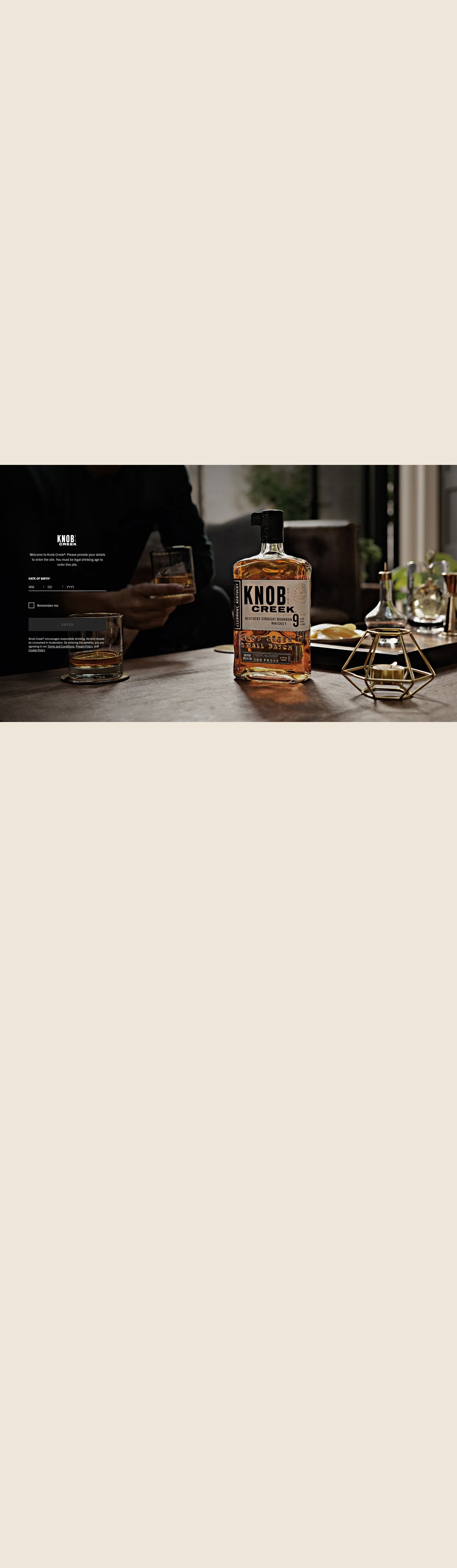 Screenshot of knobcreek.com