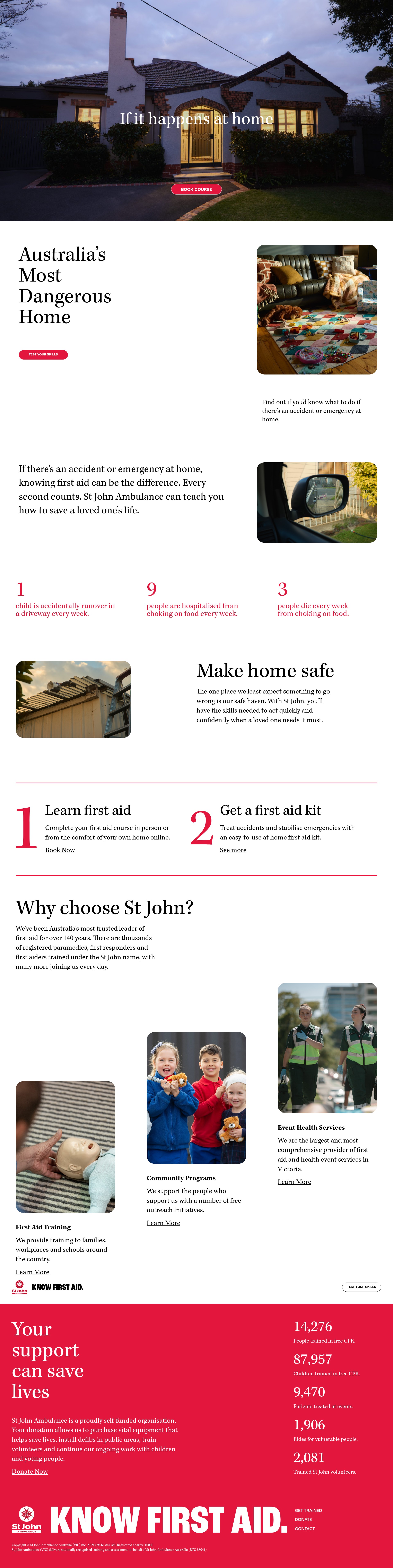 Screenshot of knowfirstaid.stjohnvic.com.au