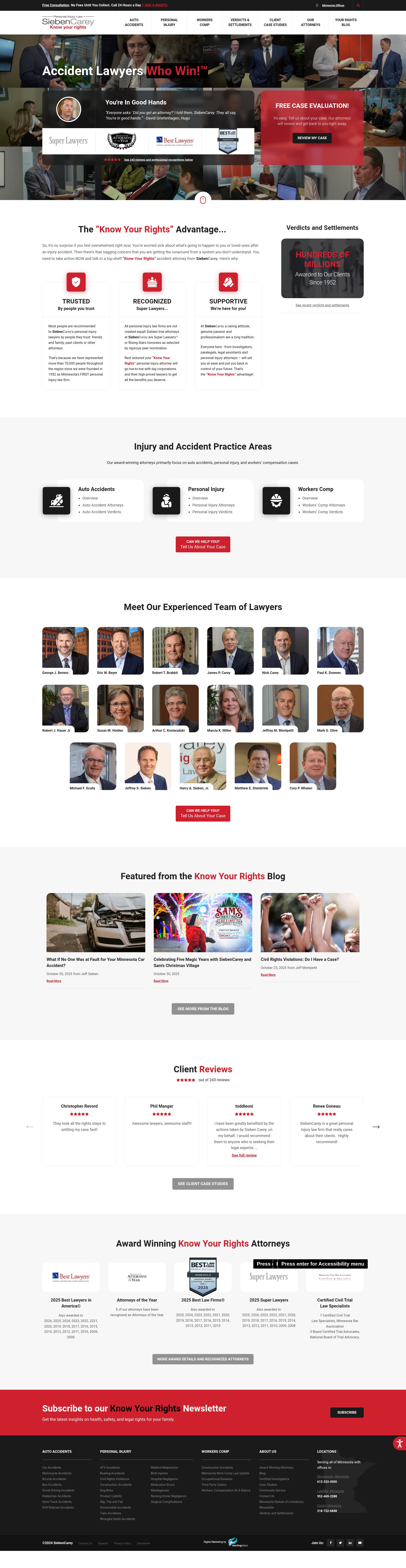 Screenshot of knowyourrights.com