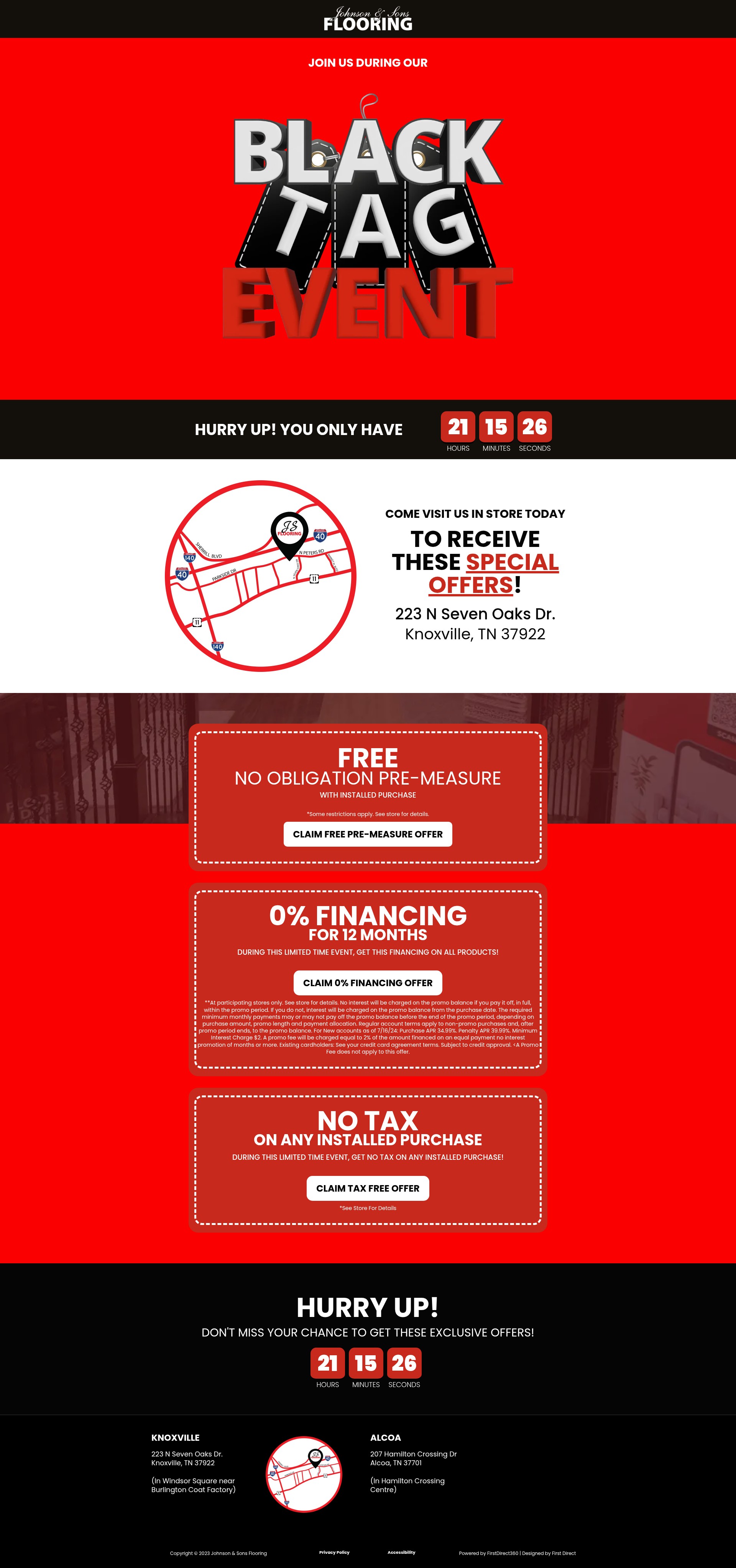 Screenshot of knoxville.knoxfloors.com