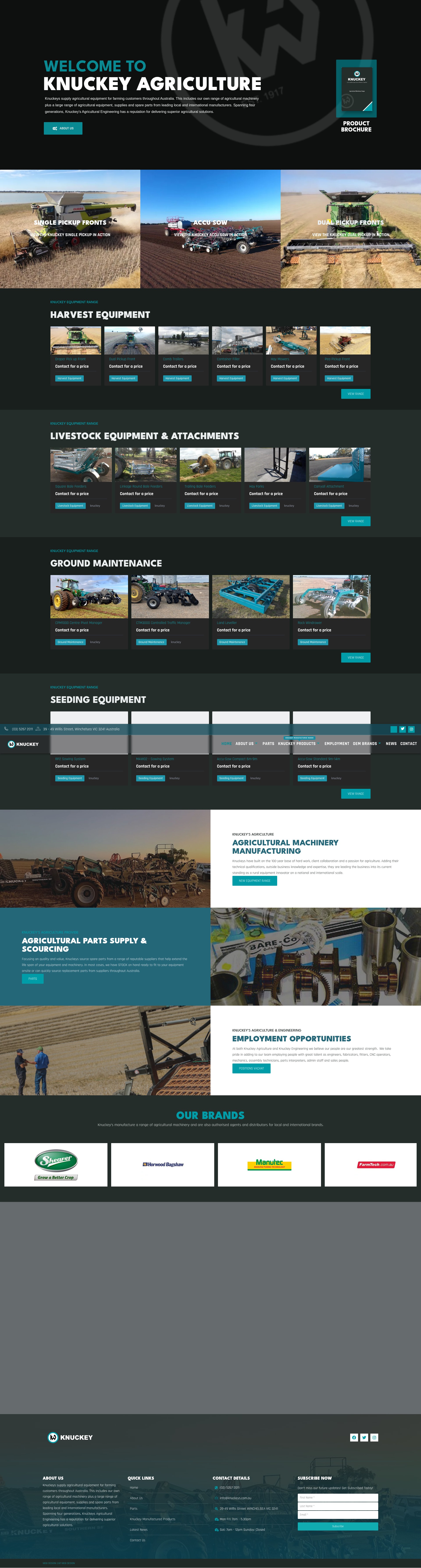 Screenshot of knuckeys.com.au
