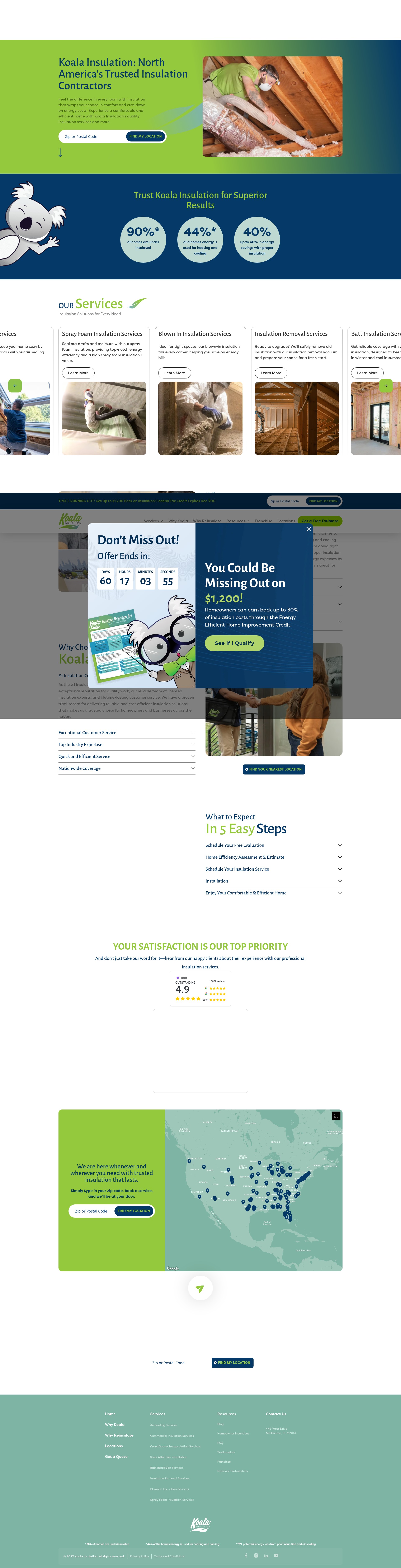 Screenshot of koalainsulation.com