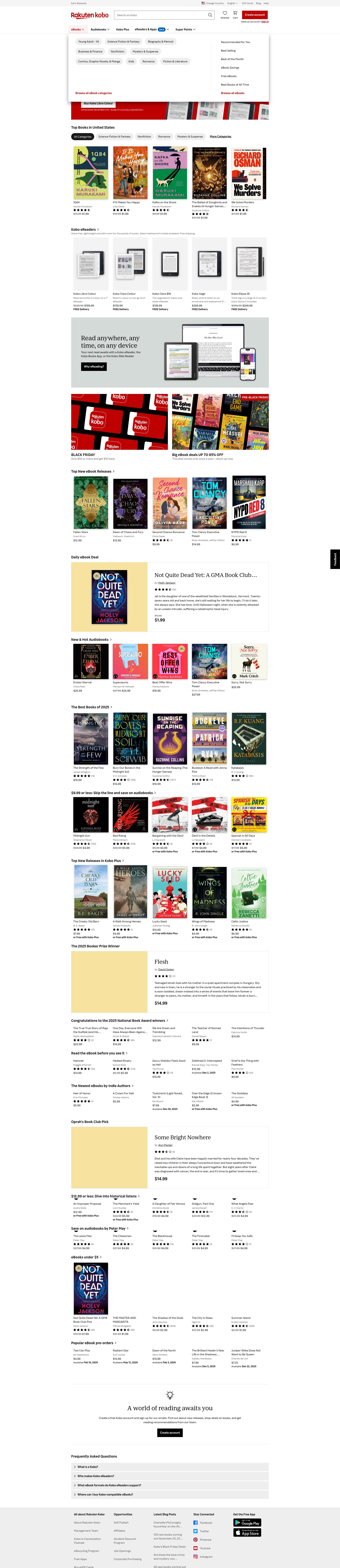 Screenshot of kobobooks.com