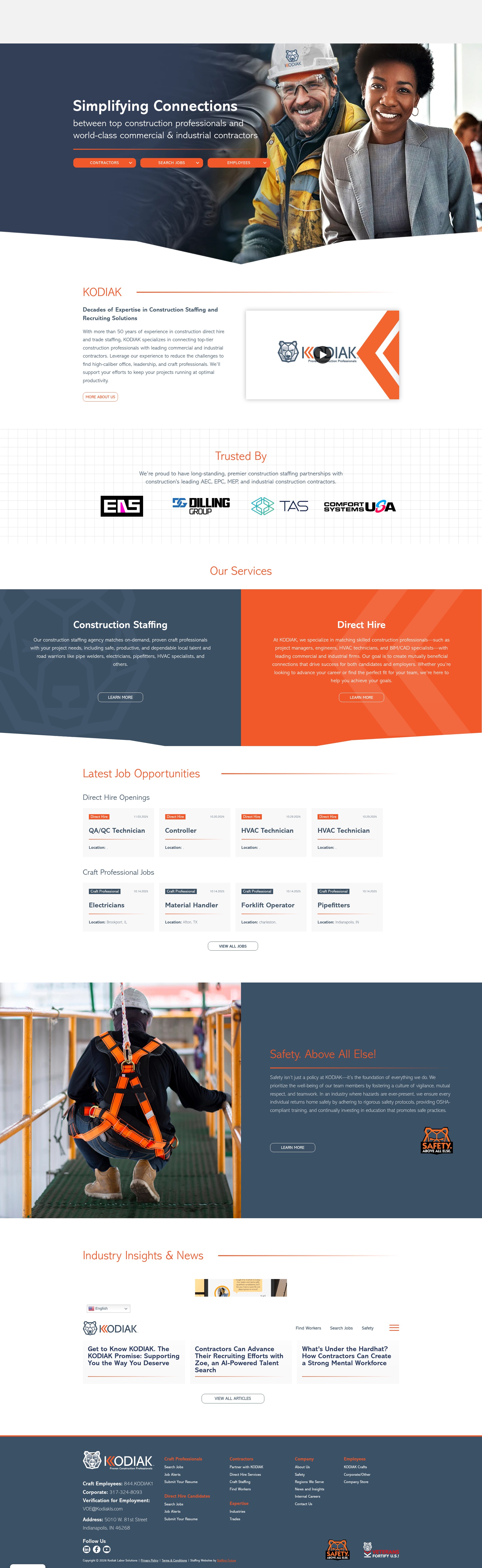 Screenshot of kodiakls.com
