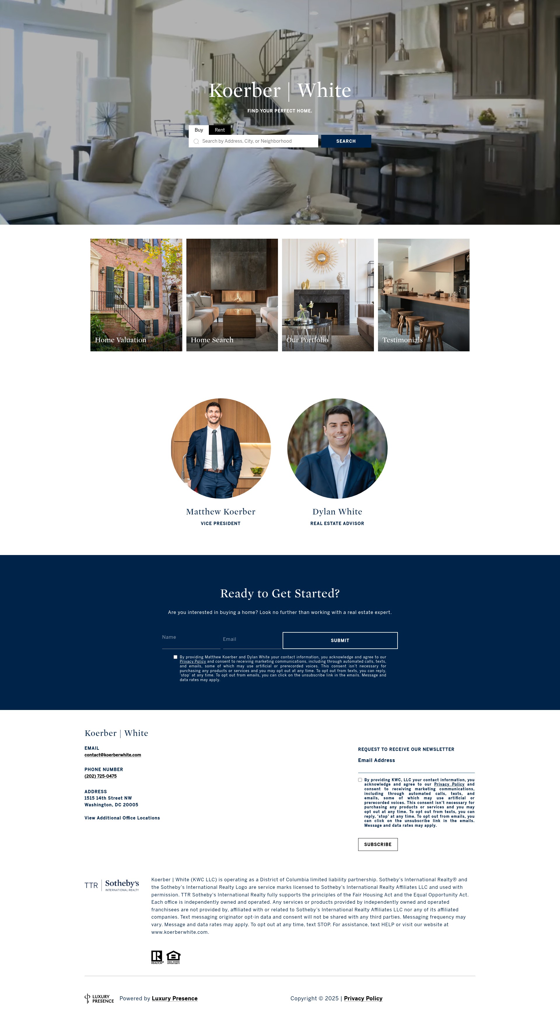 Screenshot of koerberwhite.com