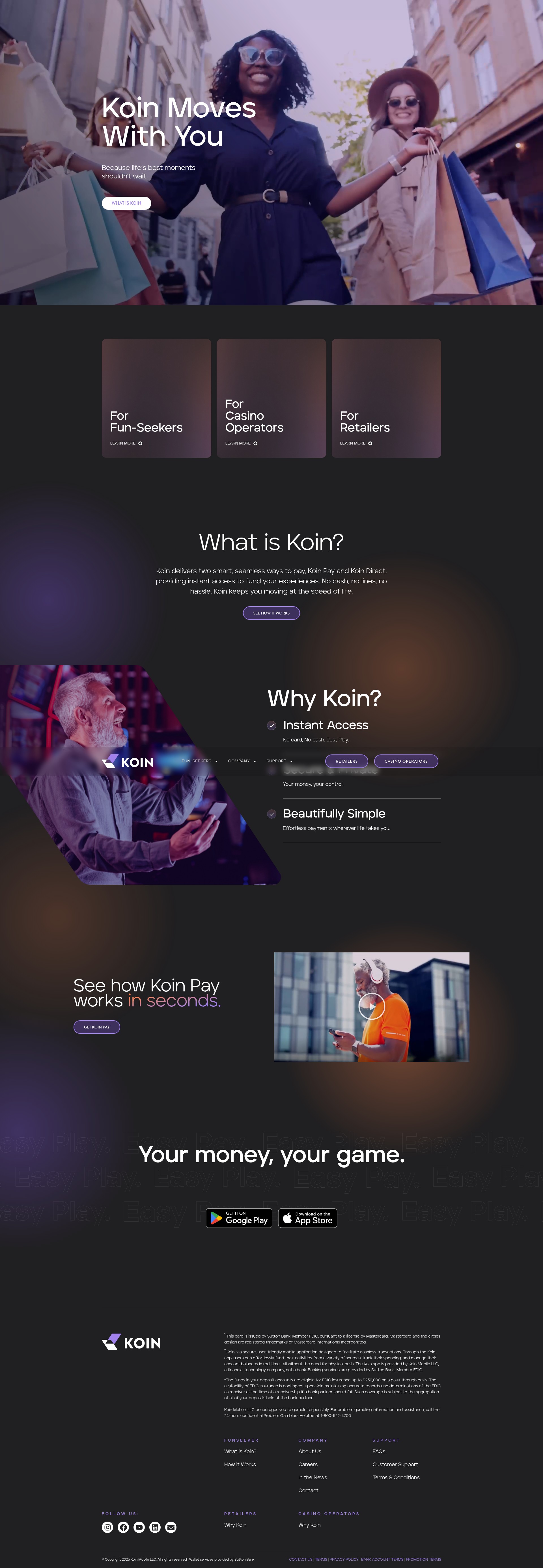 Screenshot of koinpayments.com