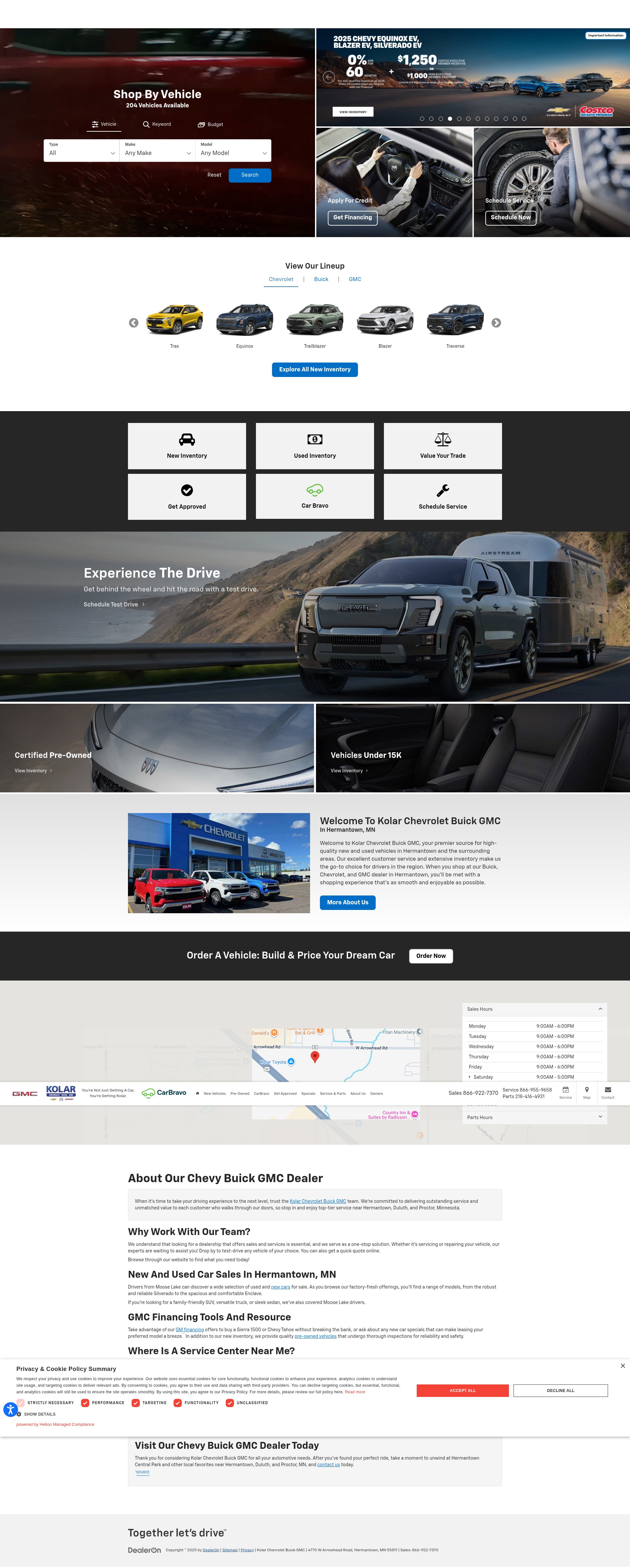 Screenshot of kolarchevroletbuickgmc.com