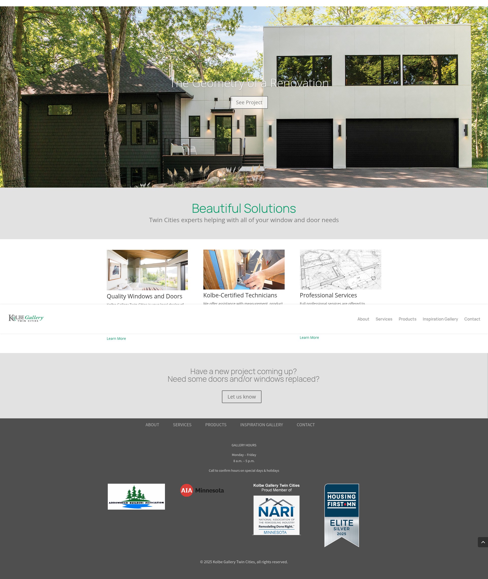Screenshot of kolbegallerytwincities.com