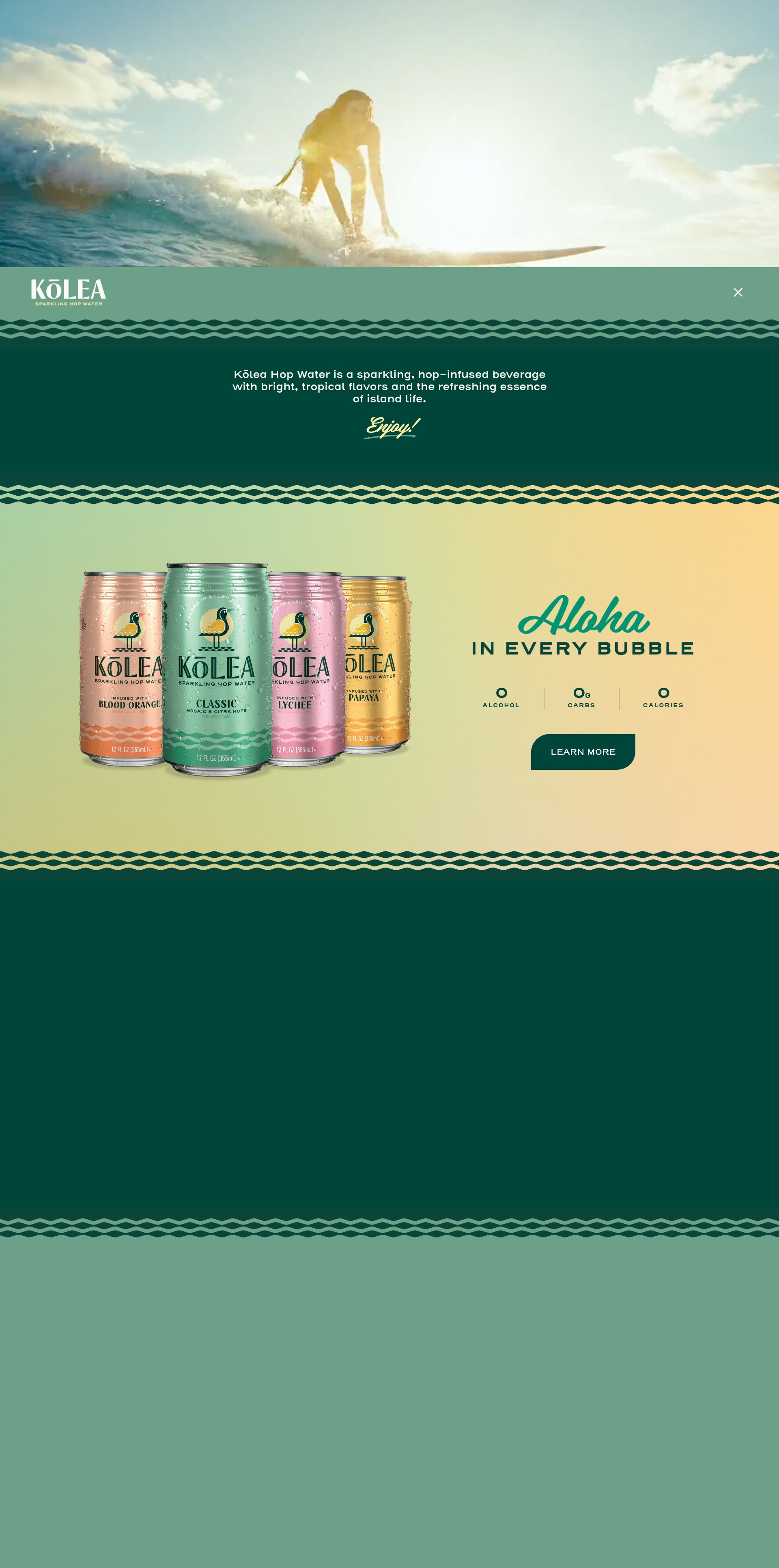 Screenshot of koleahopwater.com