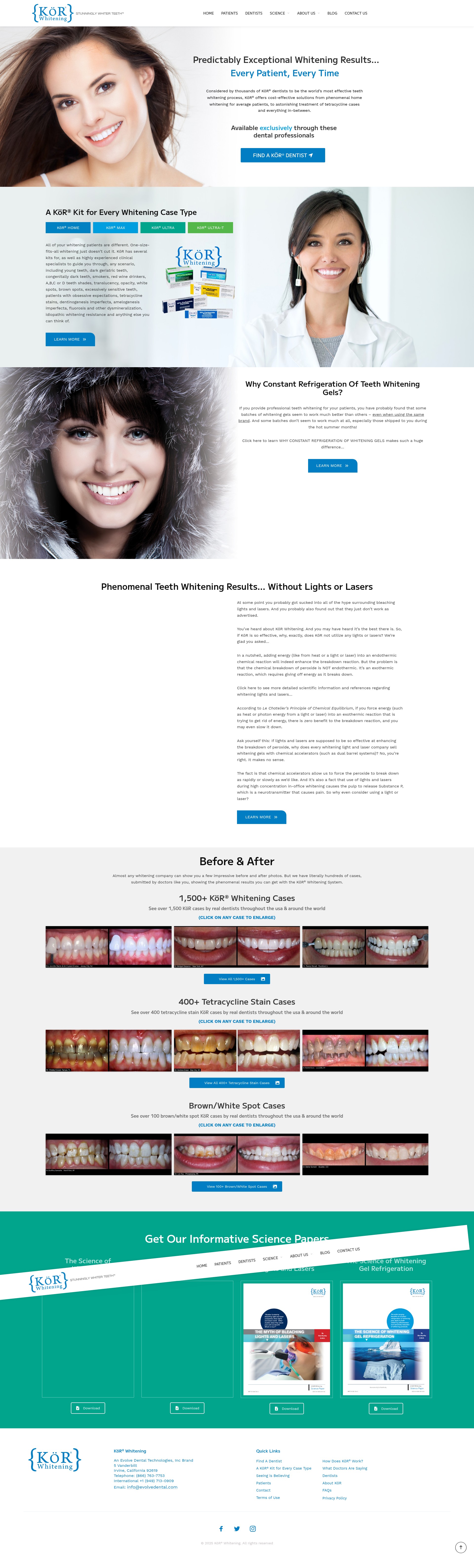 Screenshot of korwhitening.com