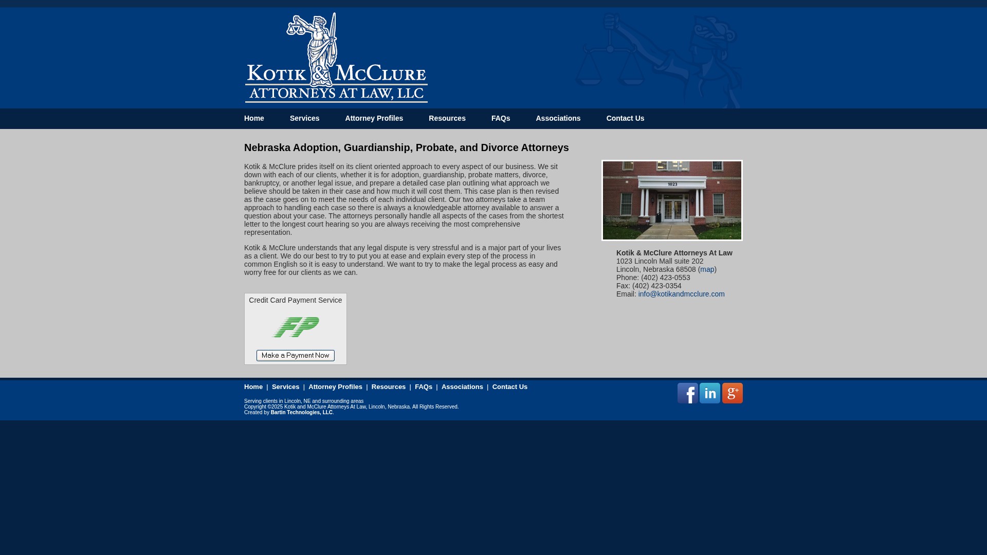 Screenshot of kotikandmcclure.com