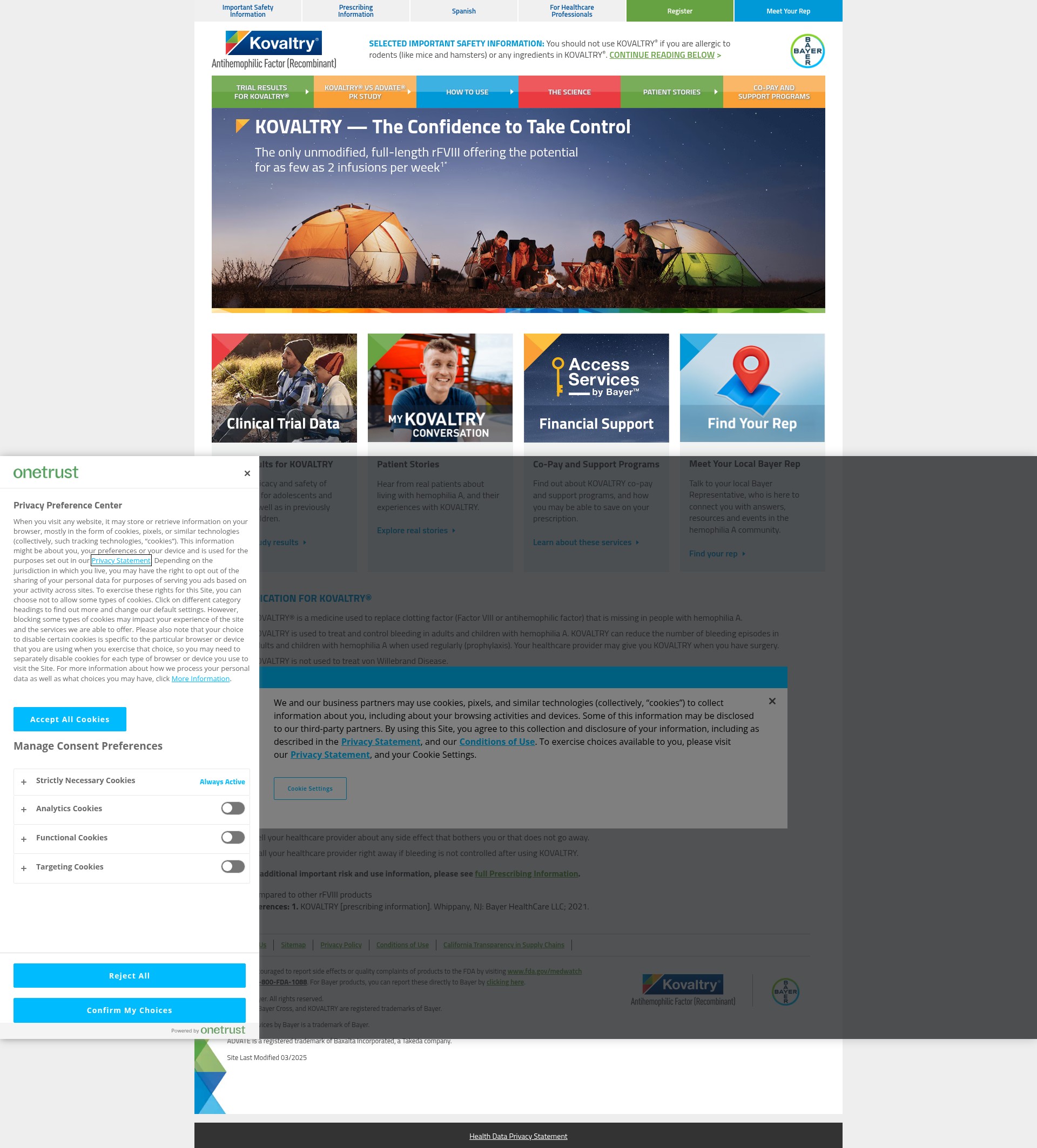 Screenshot of kovaltry-us.com