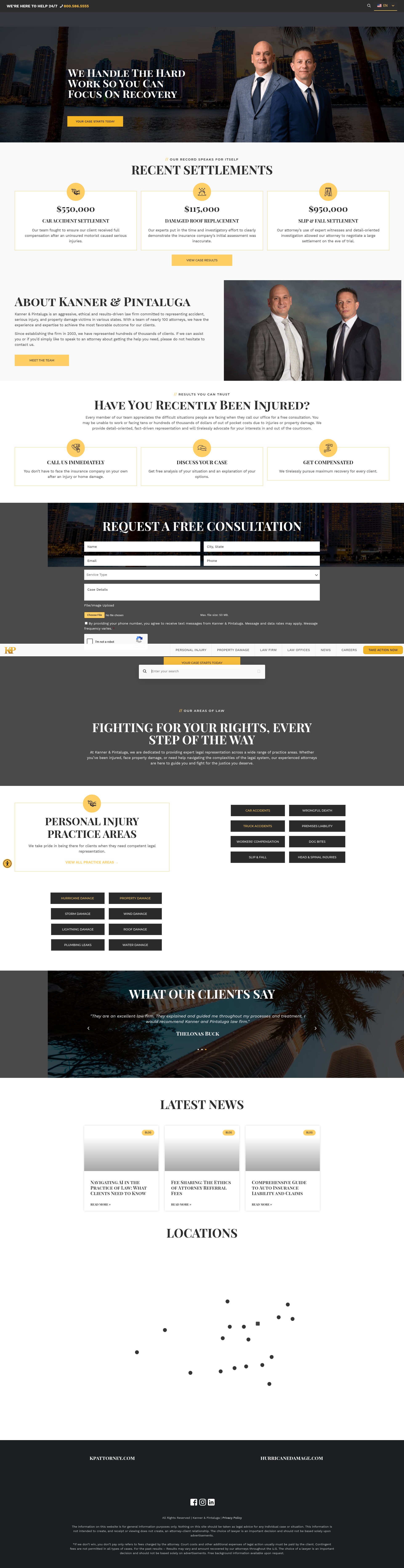 Screenshot of kpattorney.com