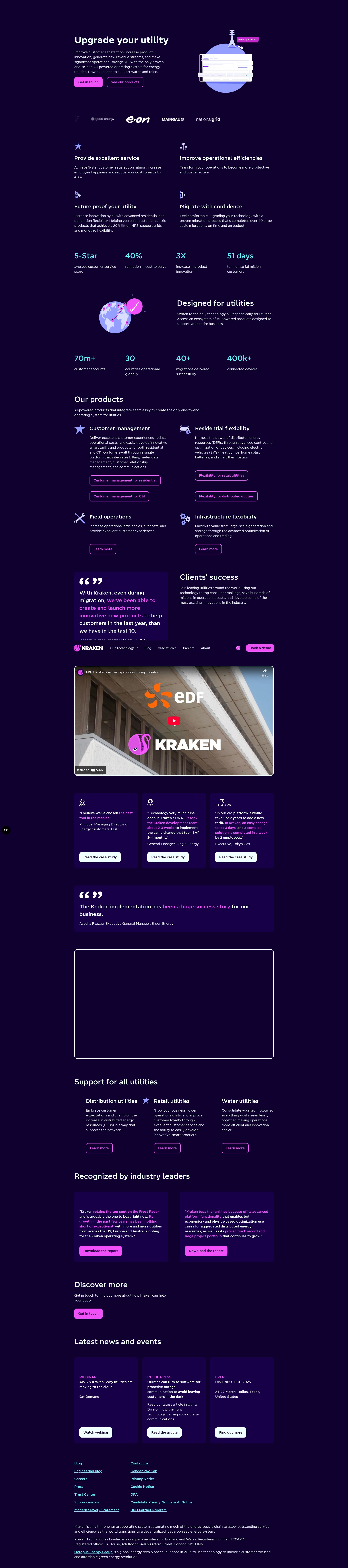 Screenshot of kraken.tech