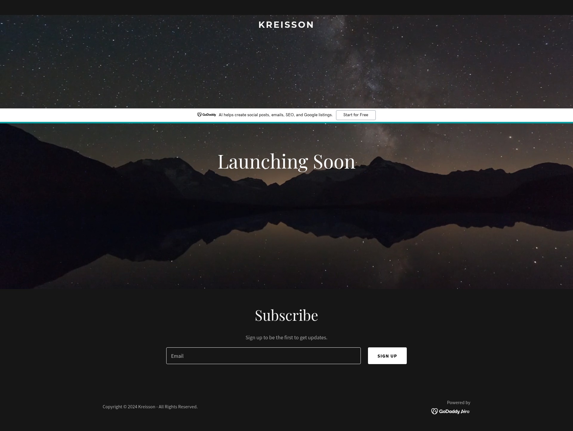 Screenshot of kreisson.com