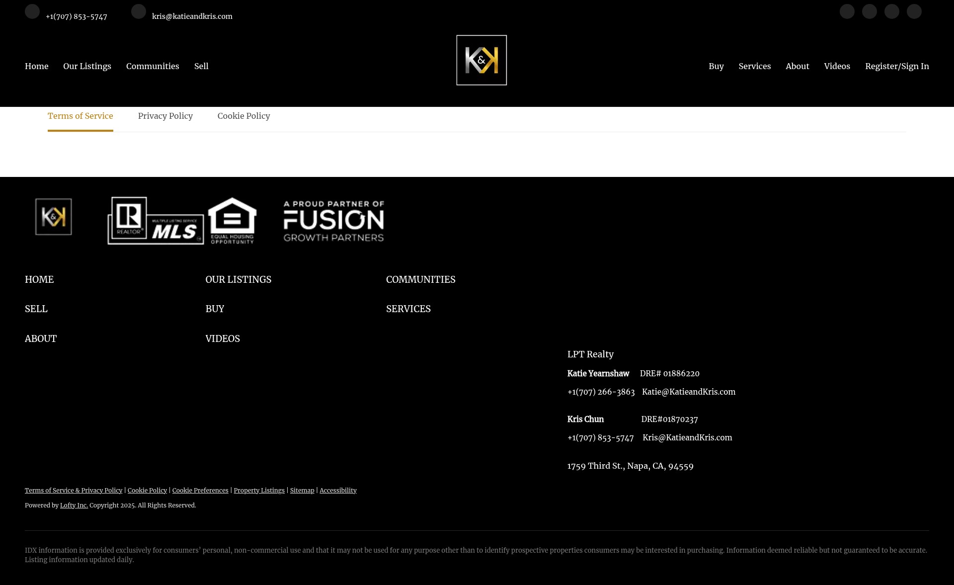 Screenshot of kristoferchunrealestate.com