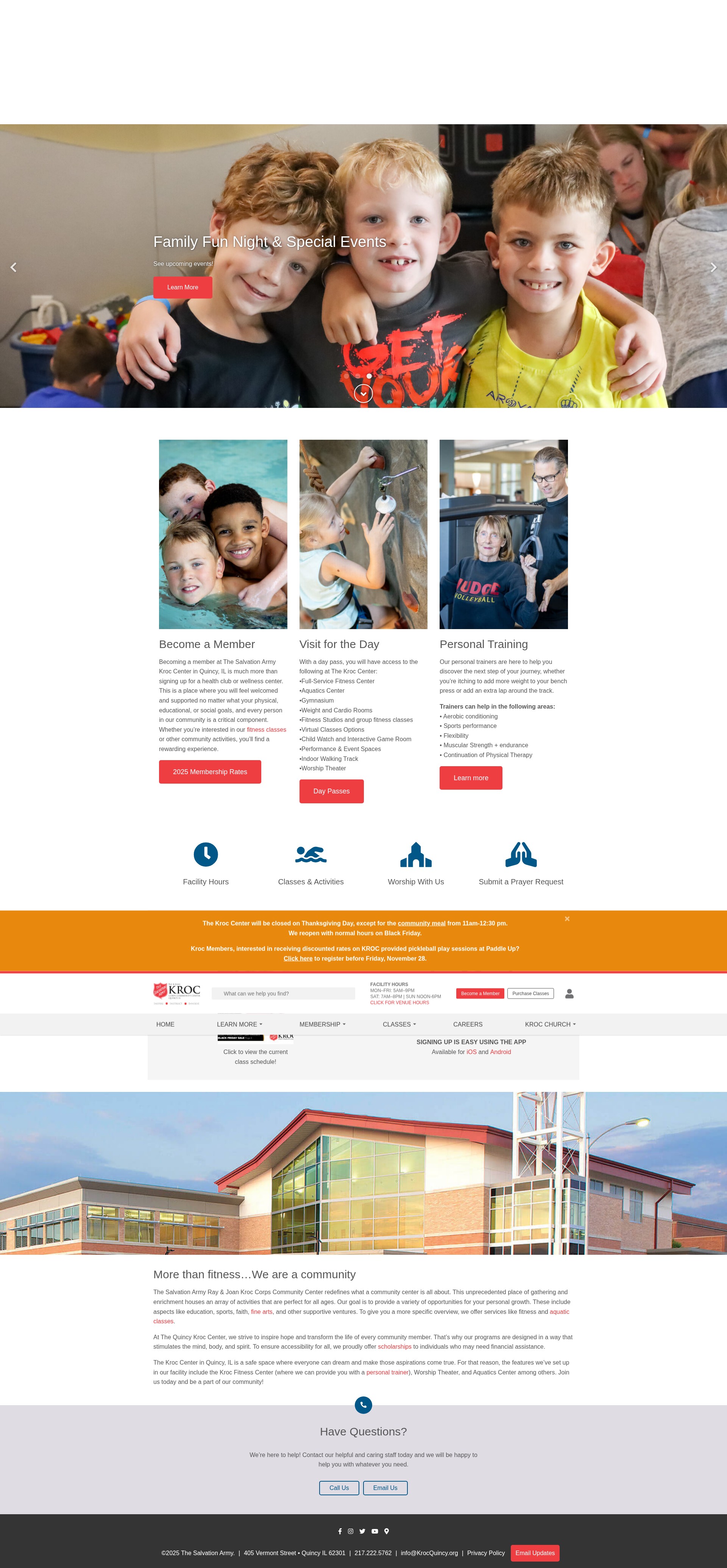 Screenshot of krocquincy.org