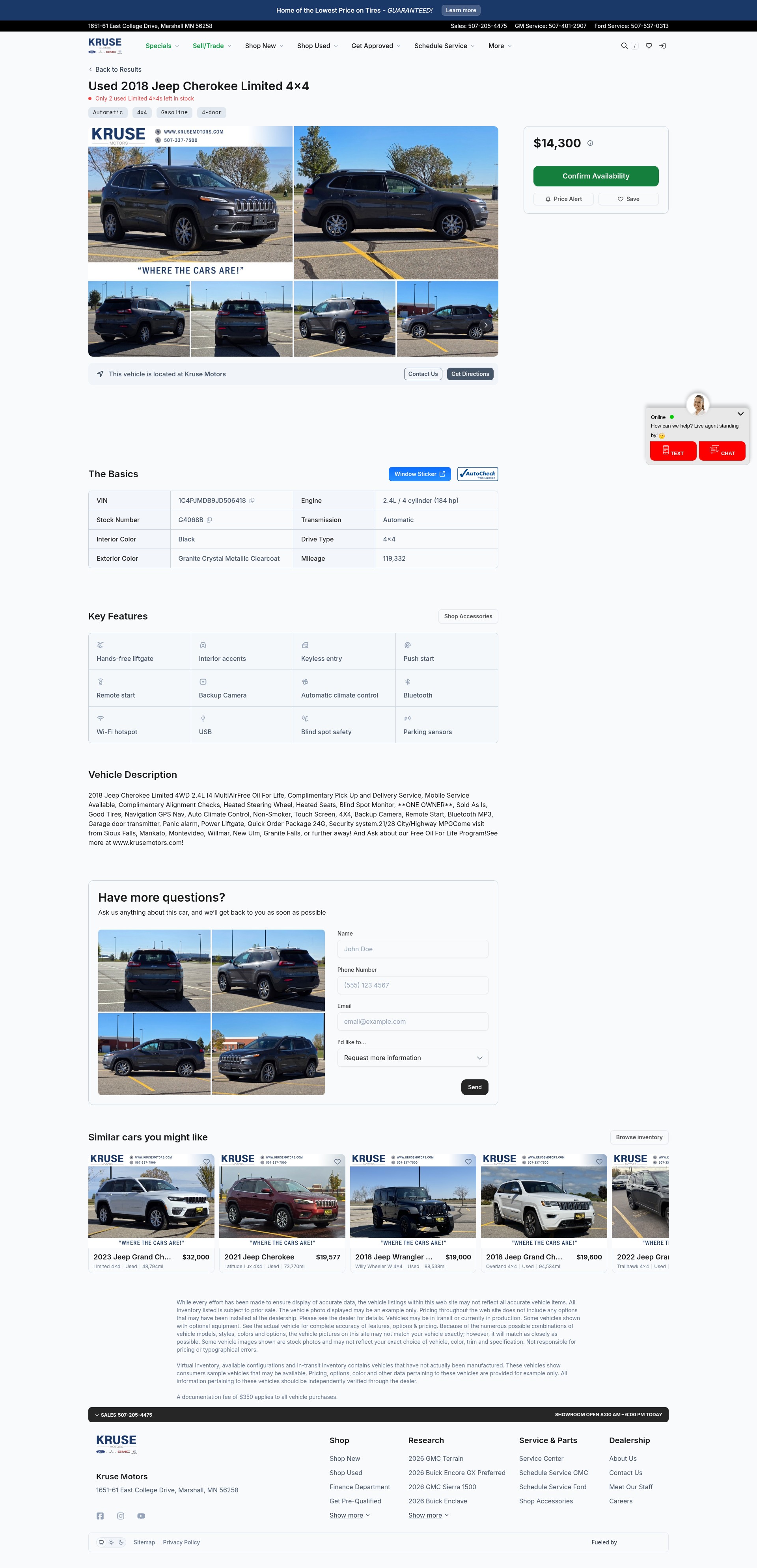 Screenshot of krusemotors.com