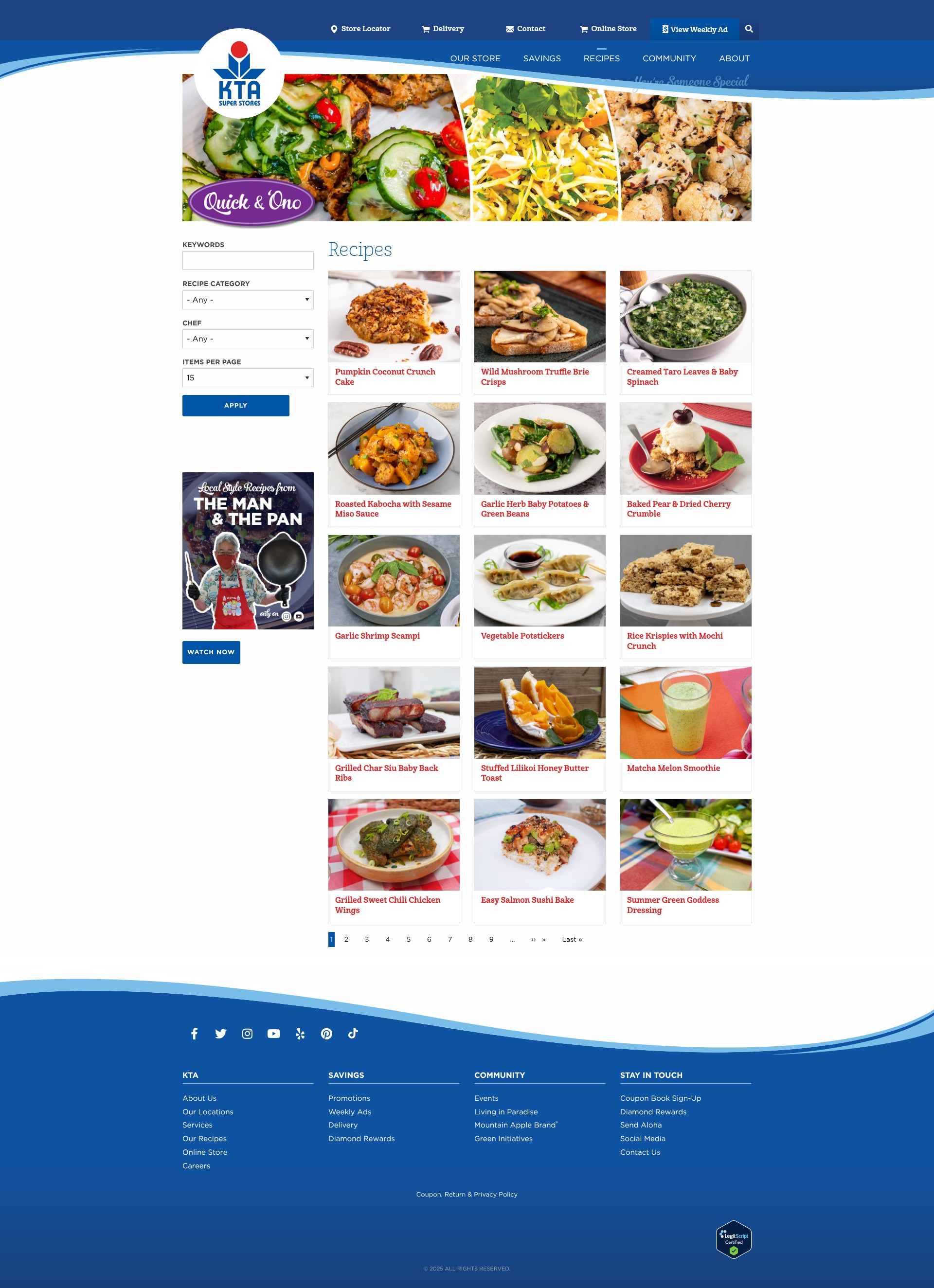 Screenshot of ktasuperstores.com