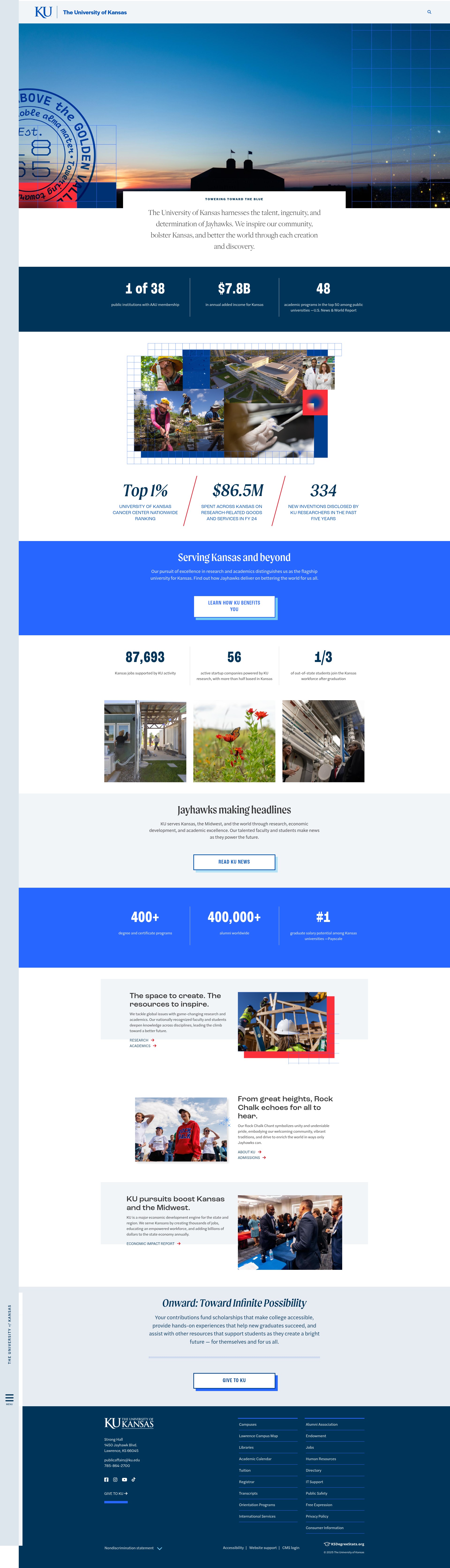 Screenshot of ku.edu