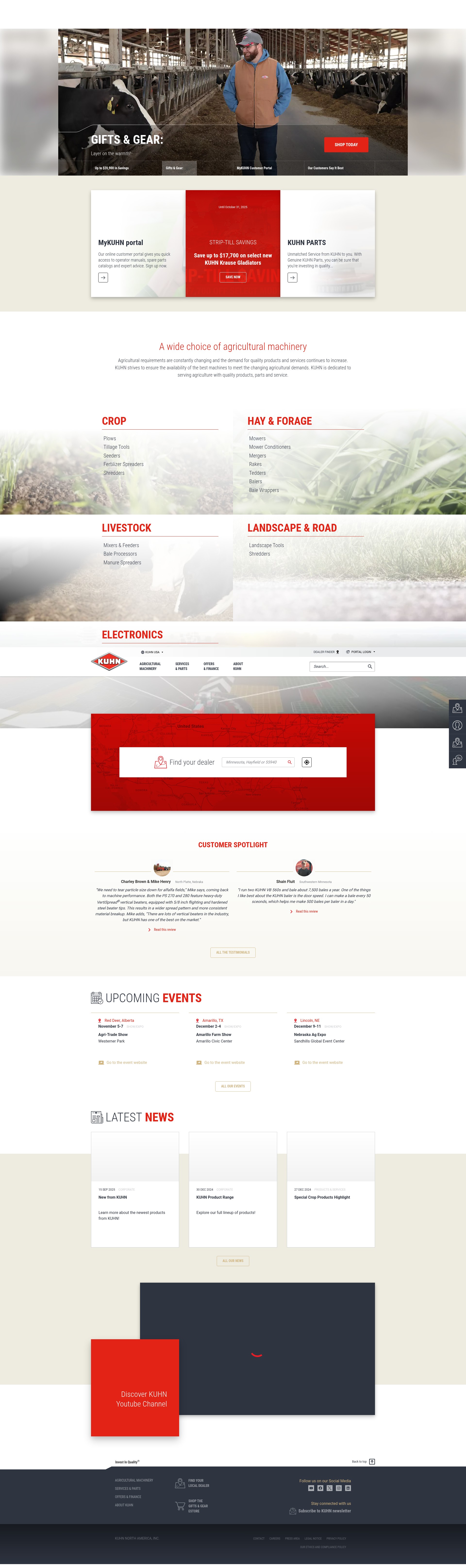 Screenshot of kuhn-usa.com