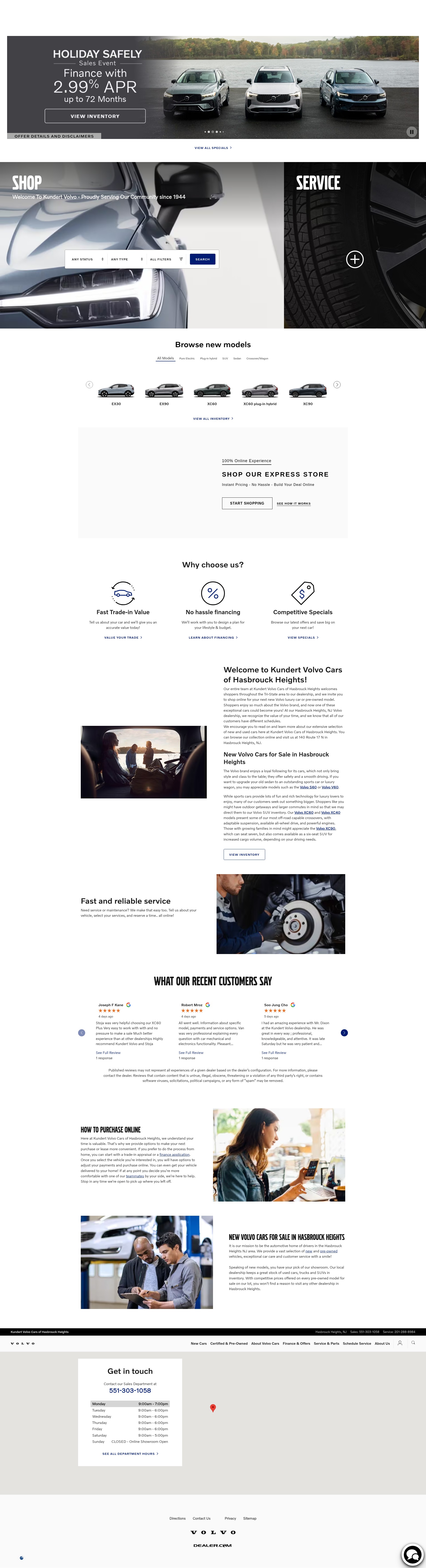 Screenshot of kundertvolvocars.com