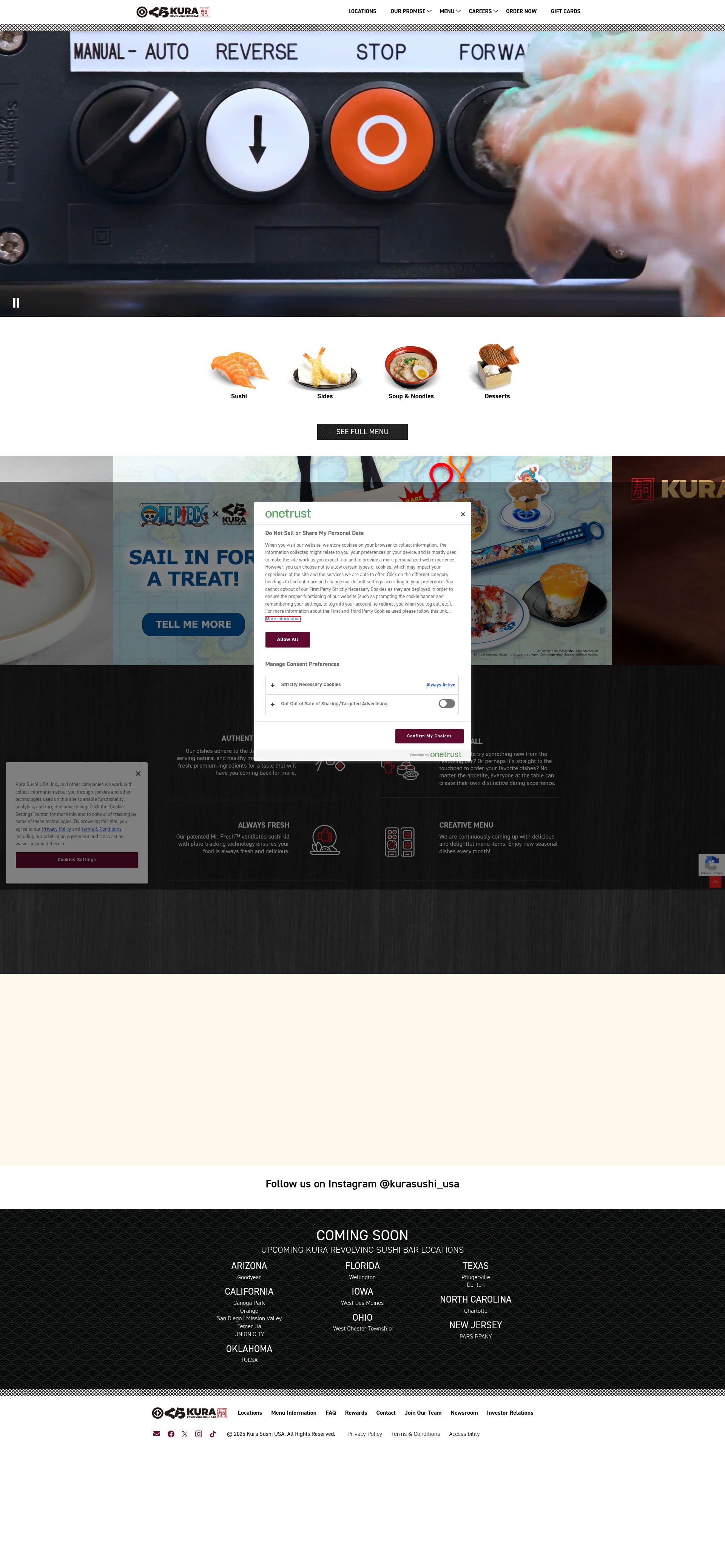 Screenshot of kurasushi.com