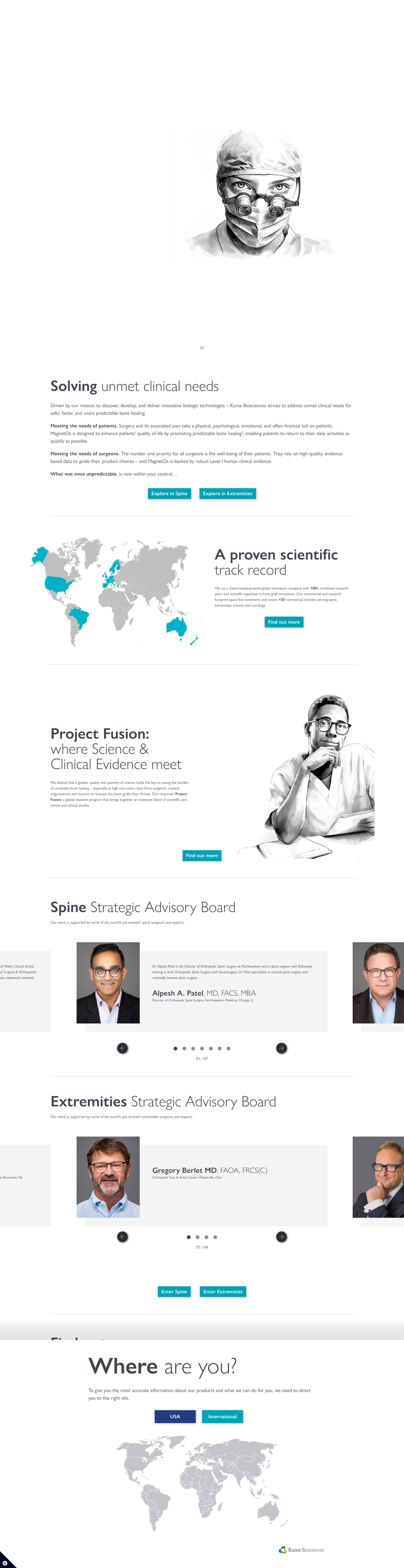 Screenshot of kurosbio.com