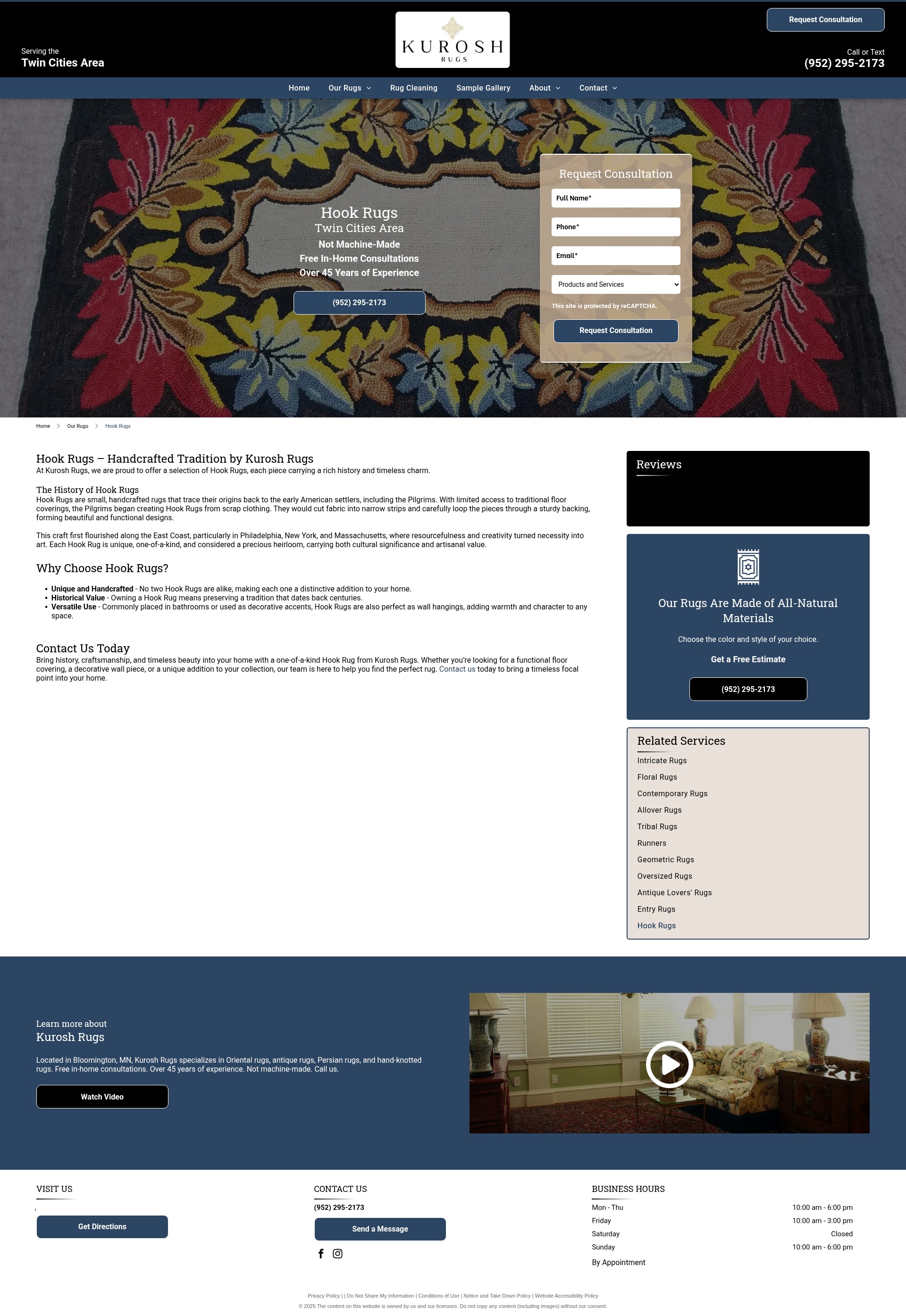Screenshot of kuroshrugs.com