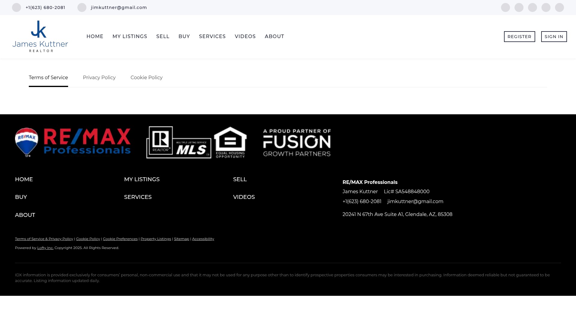 Screenshot of kuttnerteam.com