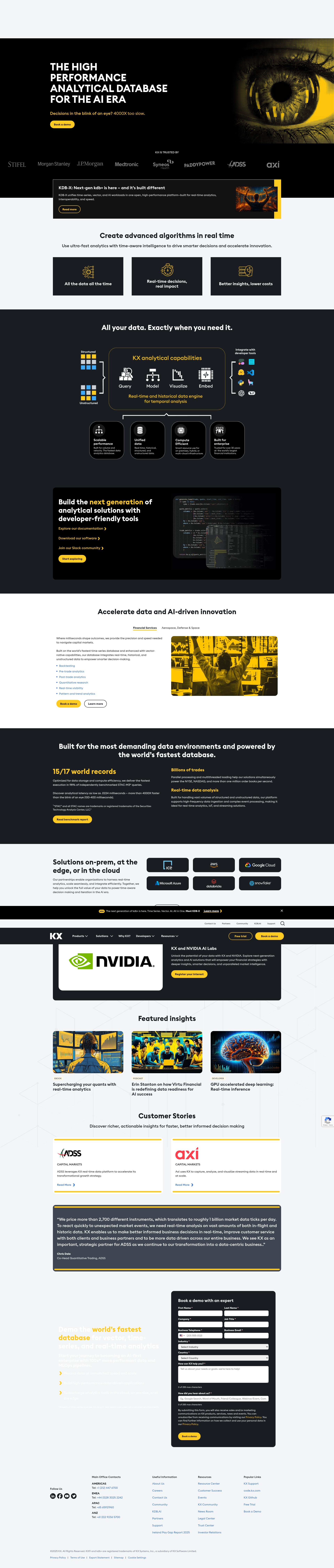 Screenshot of kx.com