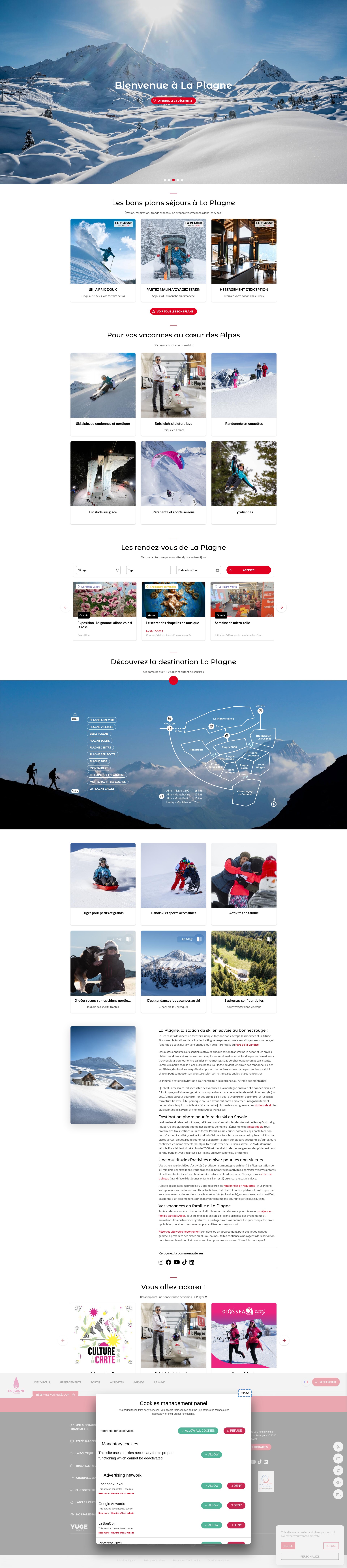 Screenshot of la-plagne.com