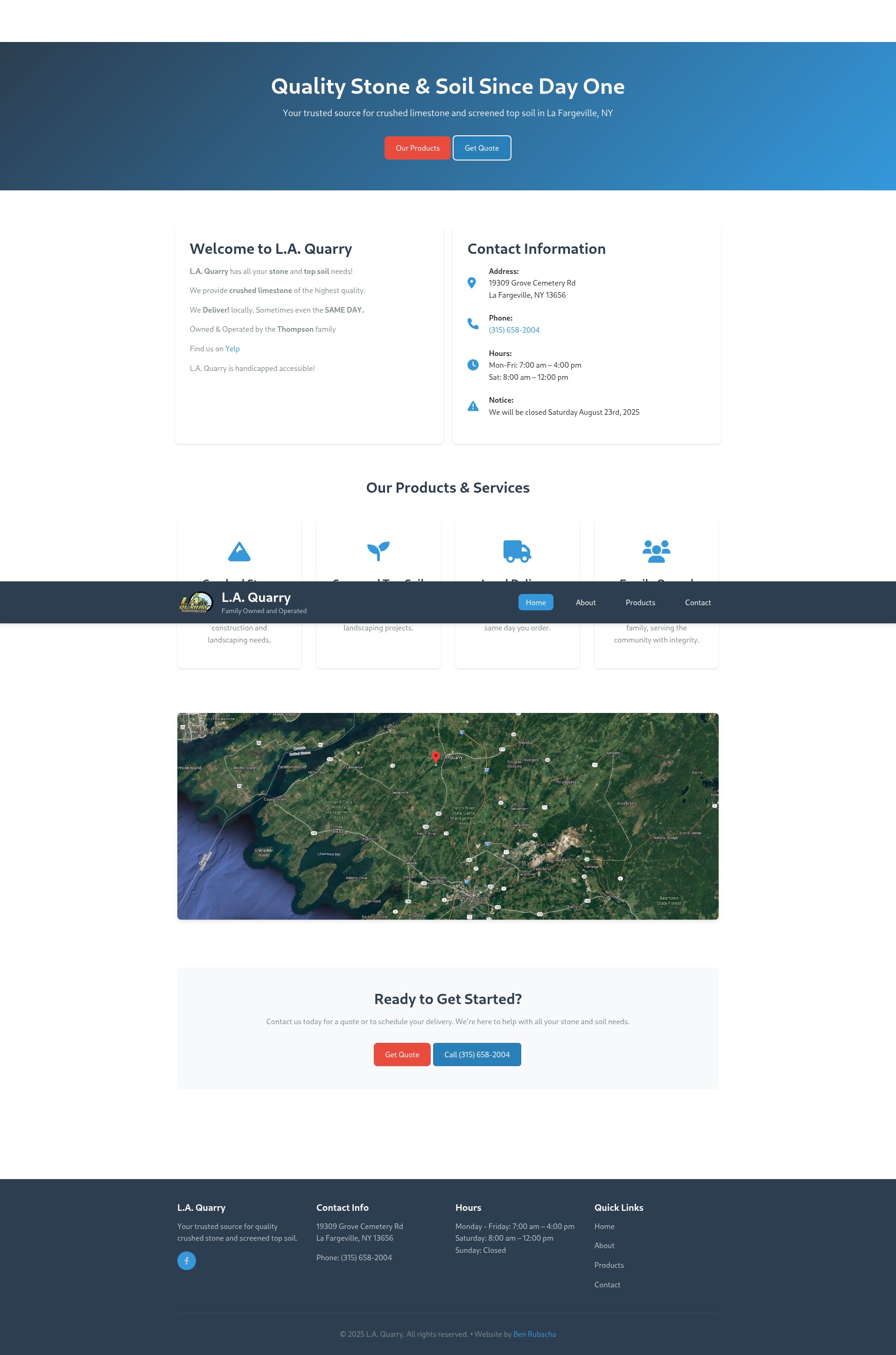 Screenshot of la-quarry.com