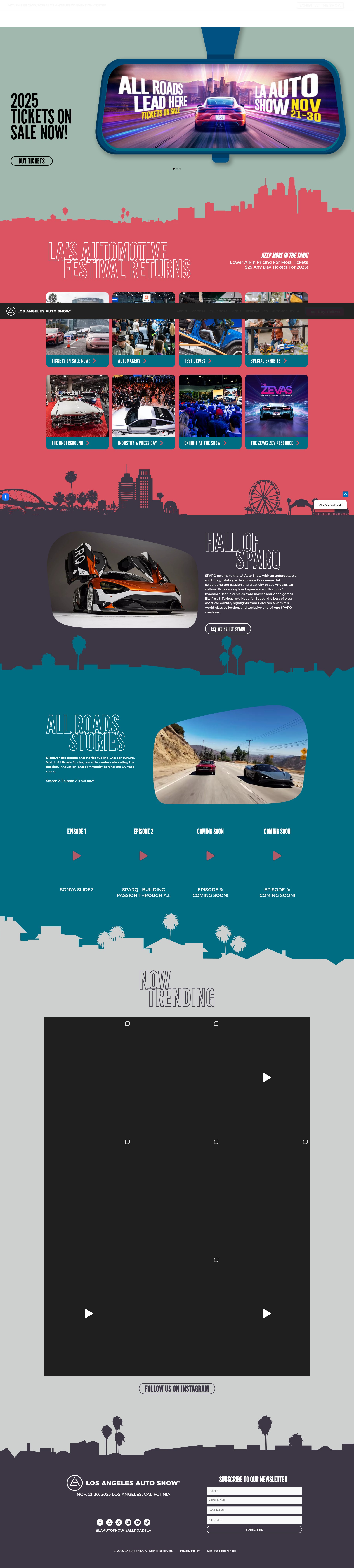 Screenshot of laautoshow.com