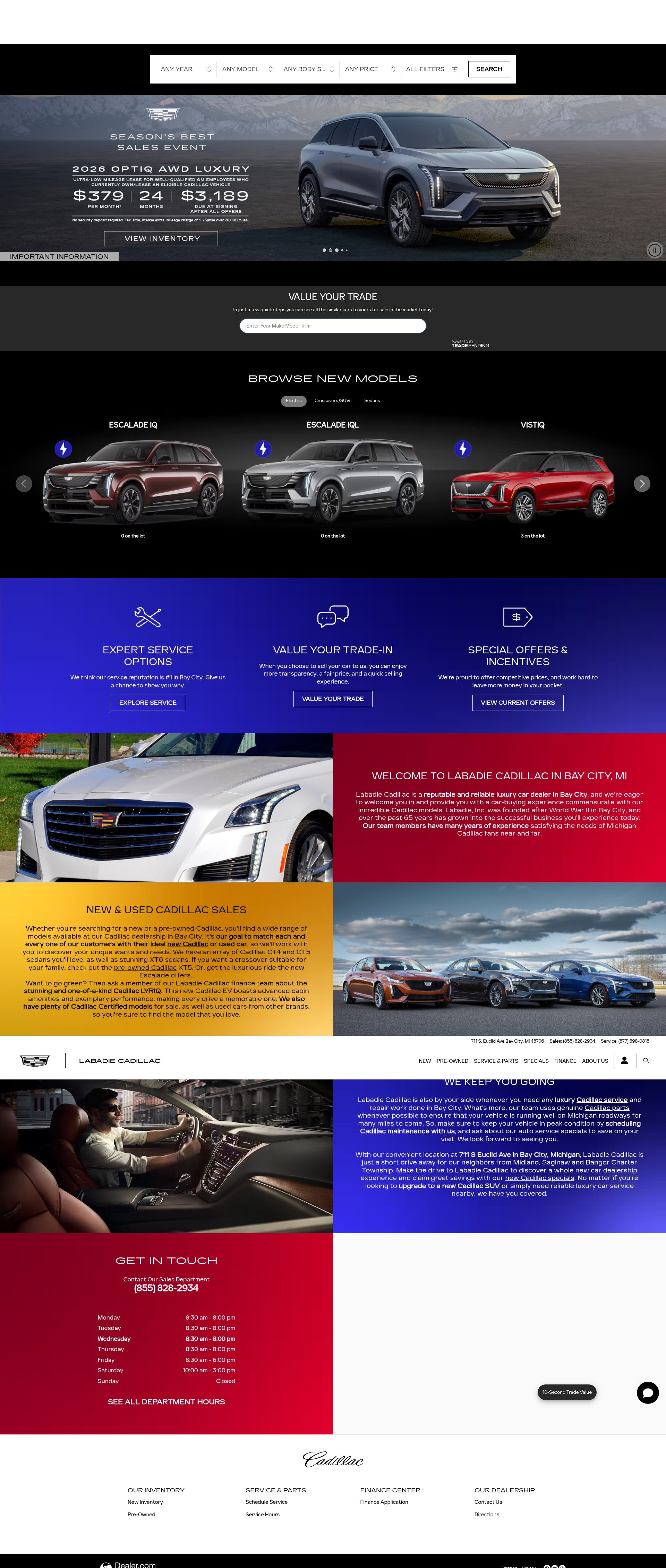 Screenshot of labadiecadillac.com