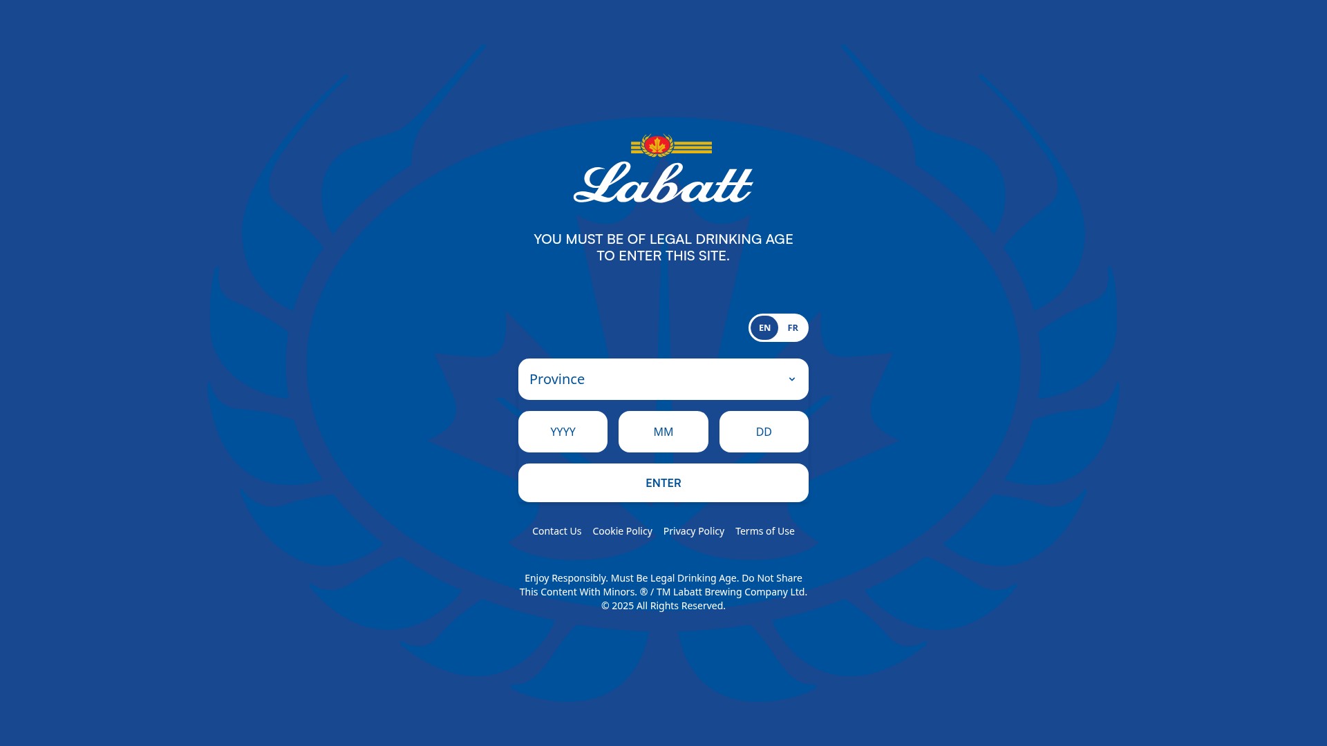 Screenshot of labatt.com