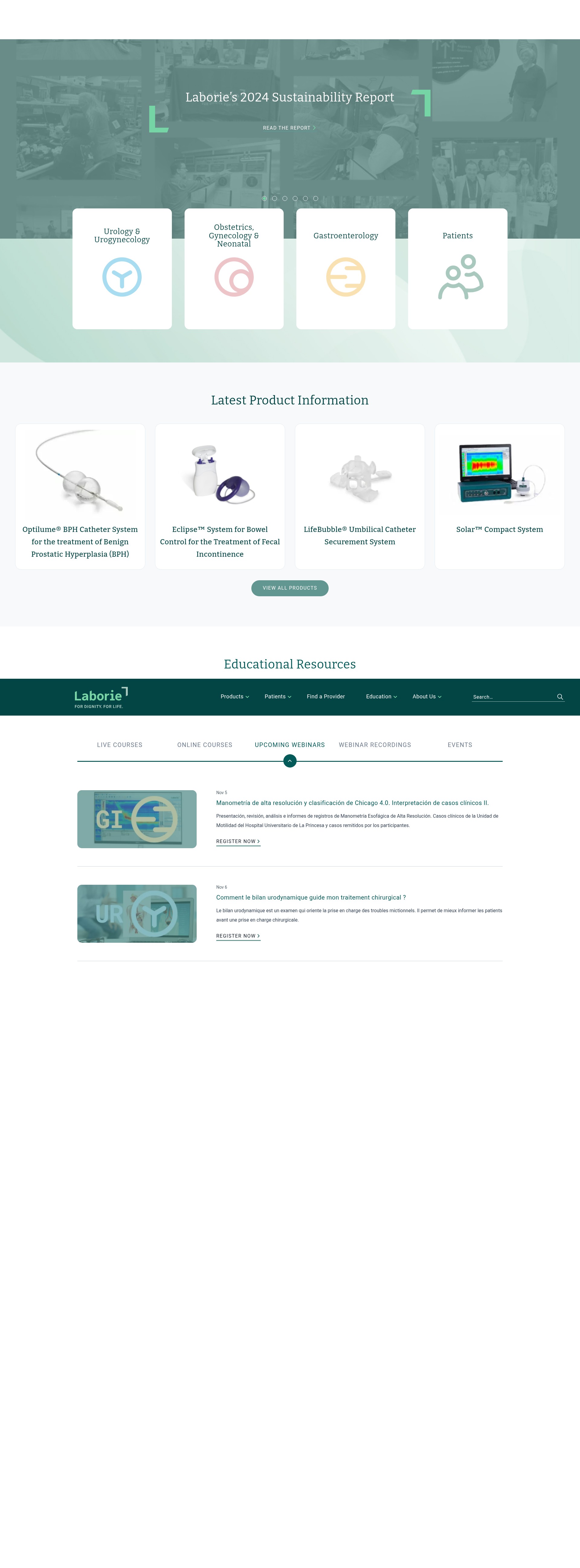 Screenshot of laborie.com