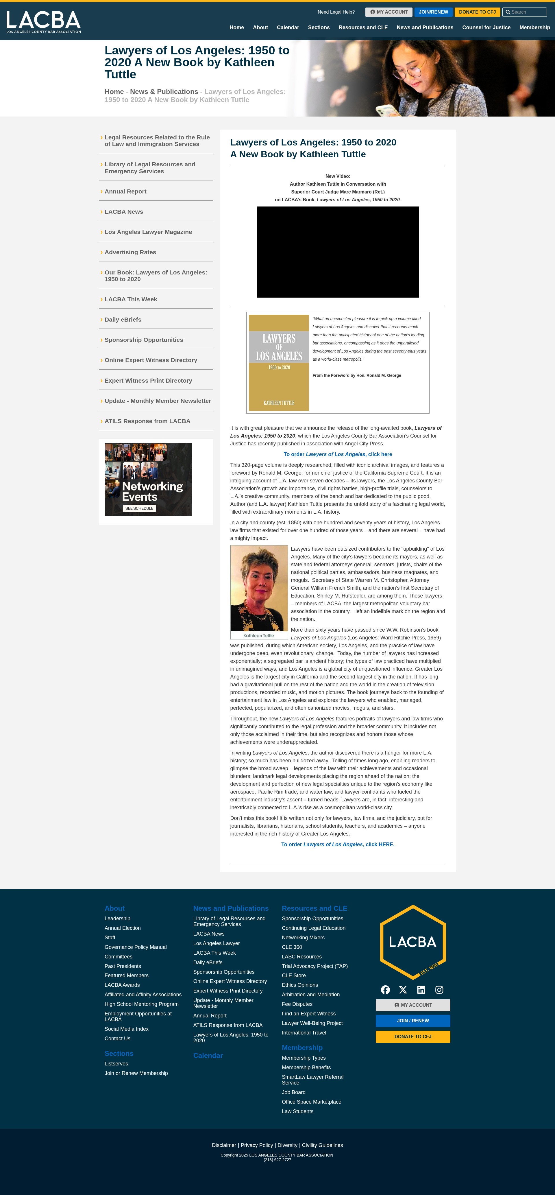 Screenshot of lacba.org