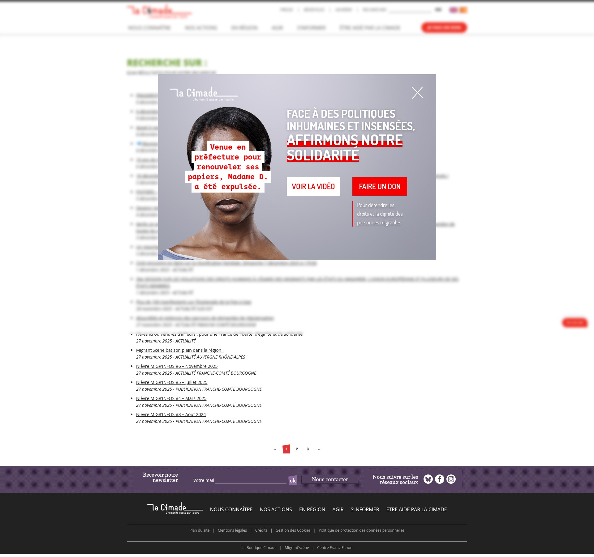 Screenshot of lacimade.org